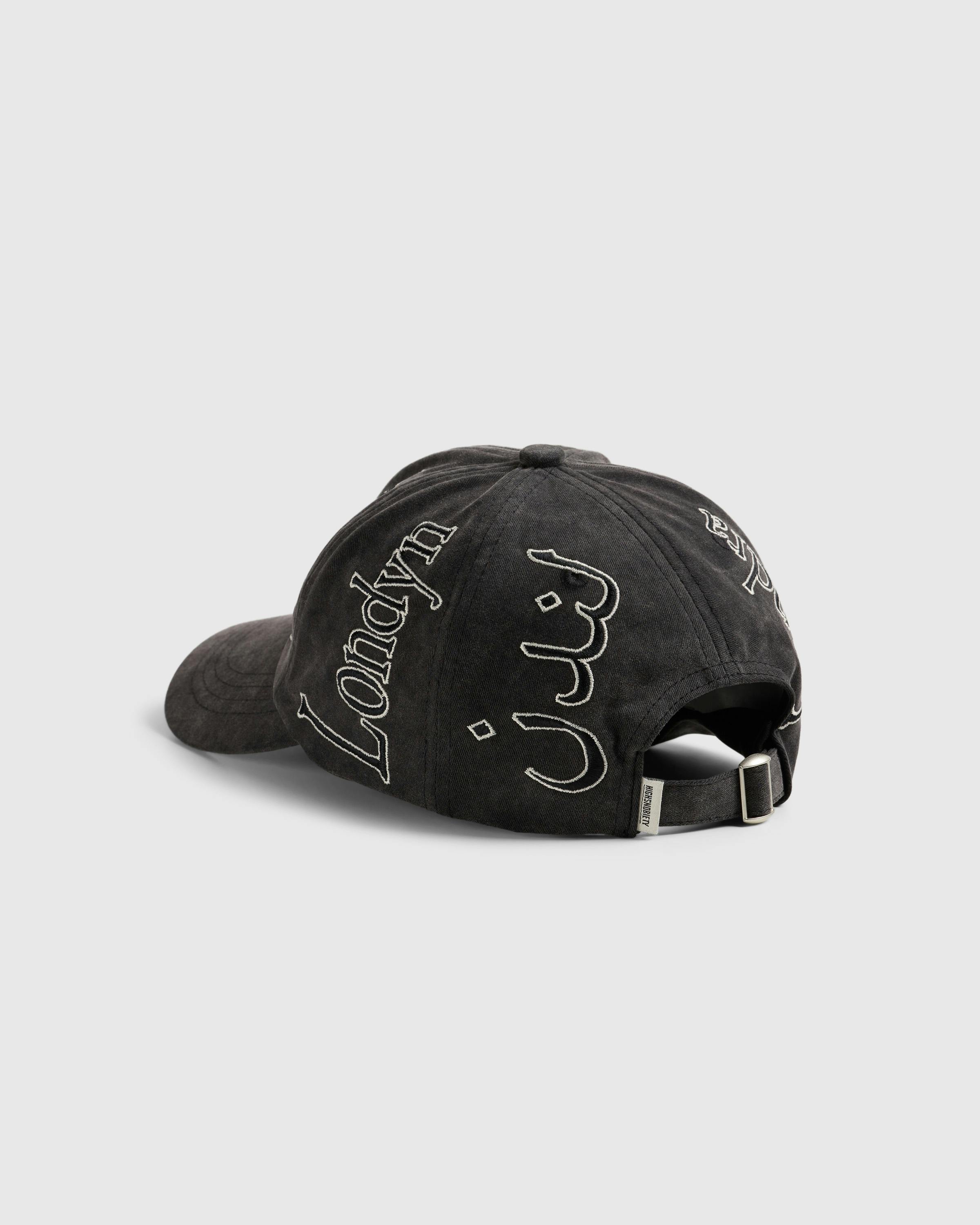 Highsnobiety – London Language Cap - Caps - Washed Black - Image 3