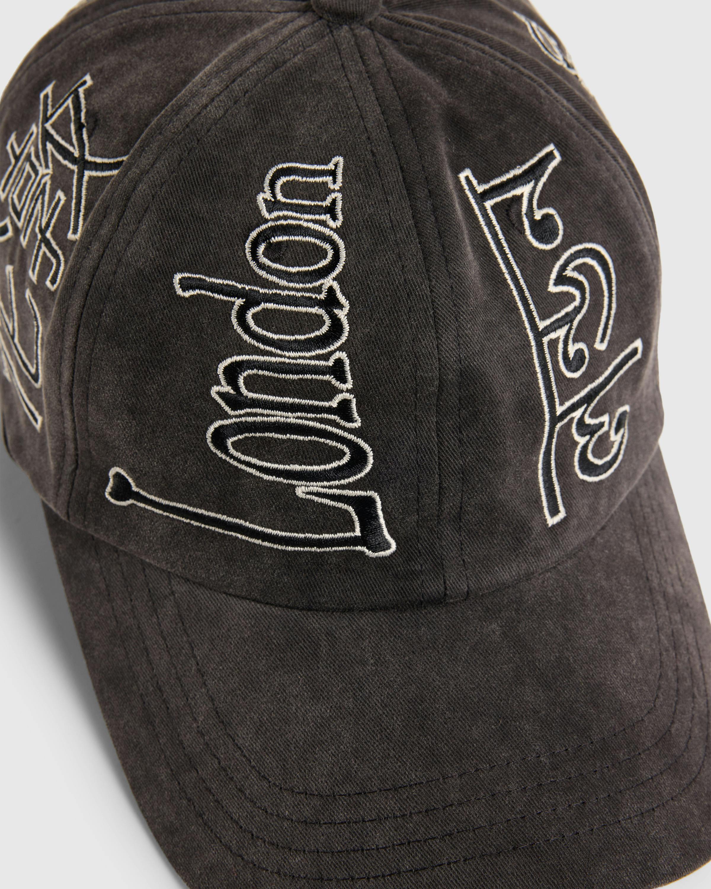 Highsnobiety – London Language Cap - Caps - Washed Black - Image 5