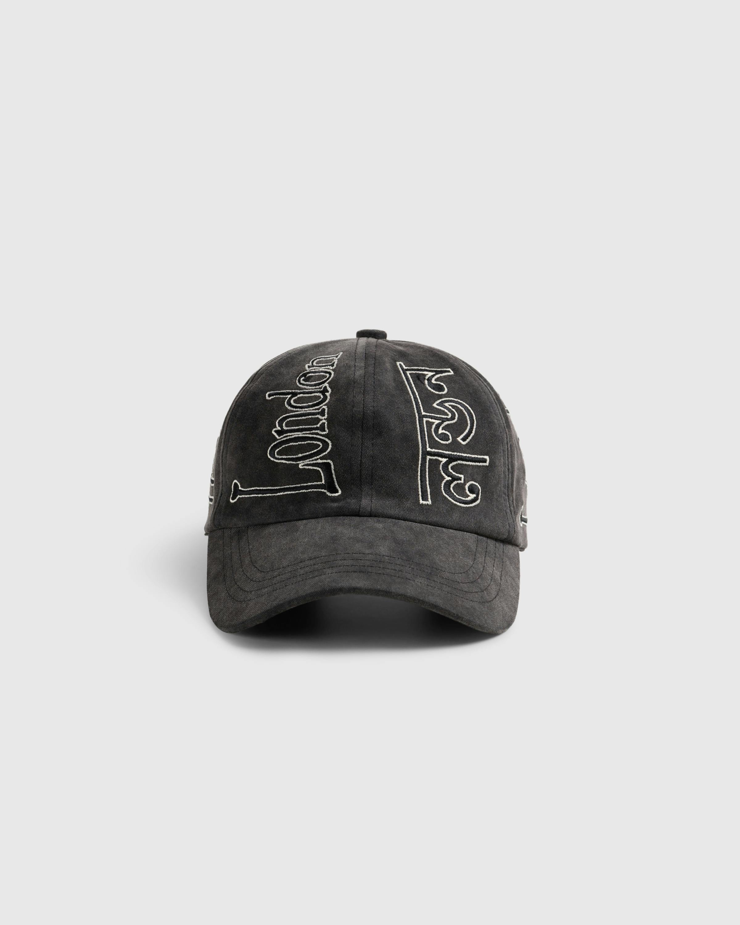 Highsnobiety – London Language Cap - Caps - Washed Black - Image 2