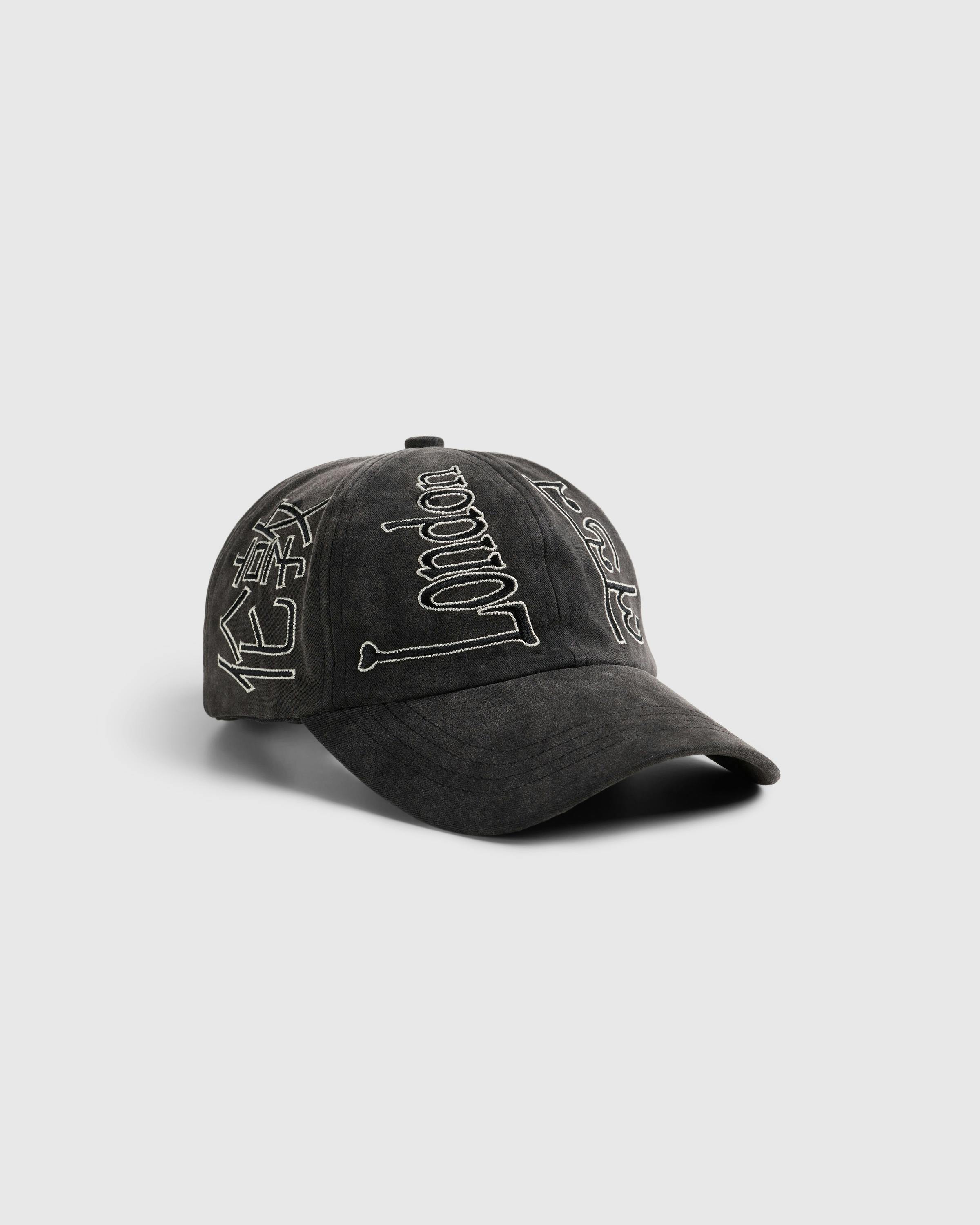 Highsnobiety – London Language Cap - Caps - Washed Black - Image 1