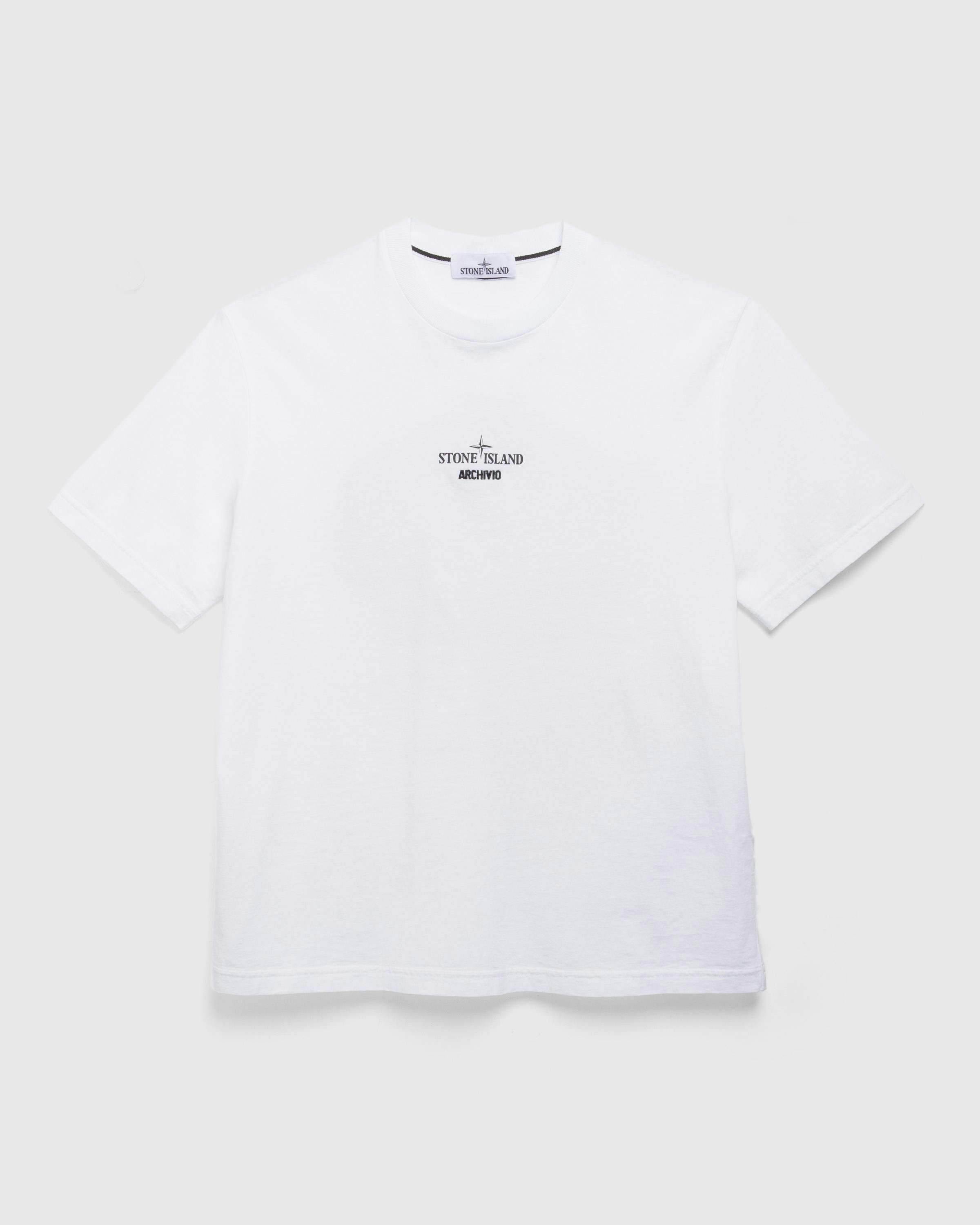 Stone Island – Archivio T-Shirt - Tees - White - Image 1