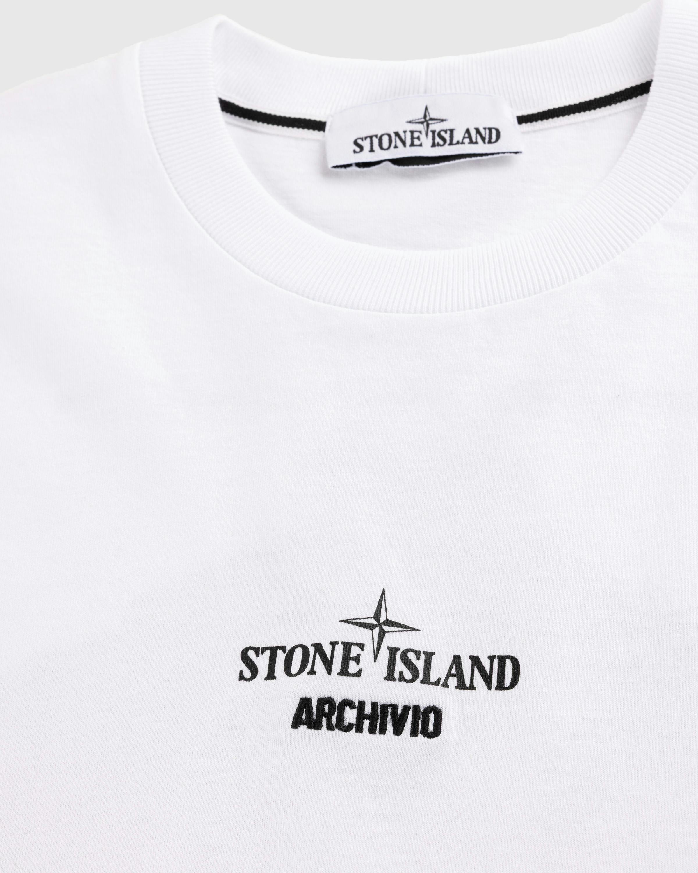 Stone Island – Archivio T-Shirt - Tees - White - Image 4