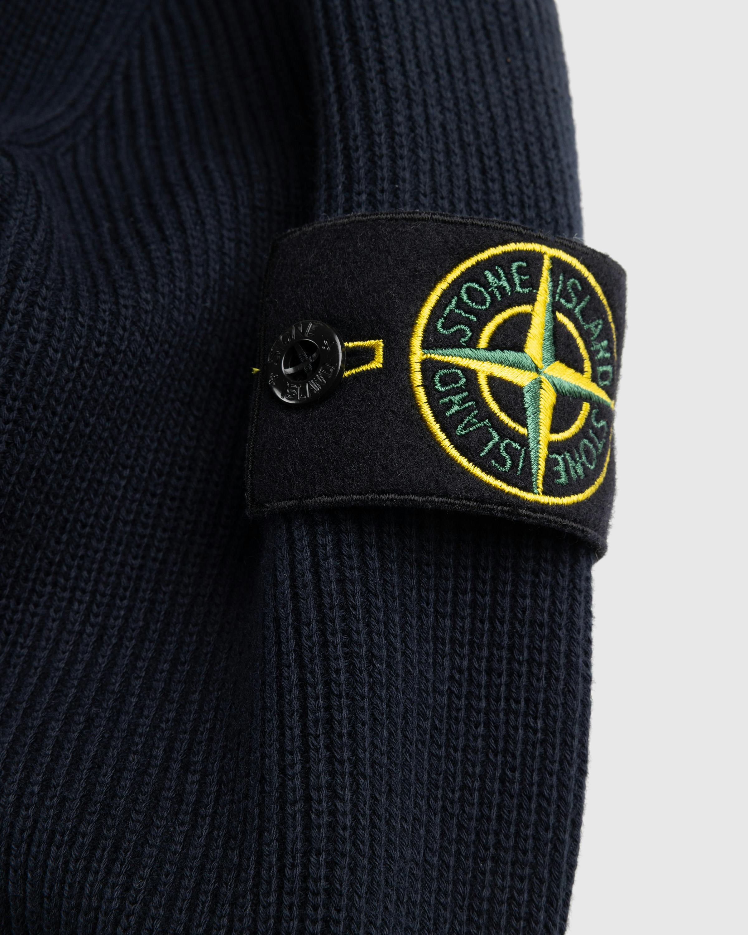 Stone Island – Zip Cardigan - Crewnecks - Blue - Image 2