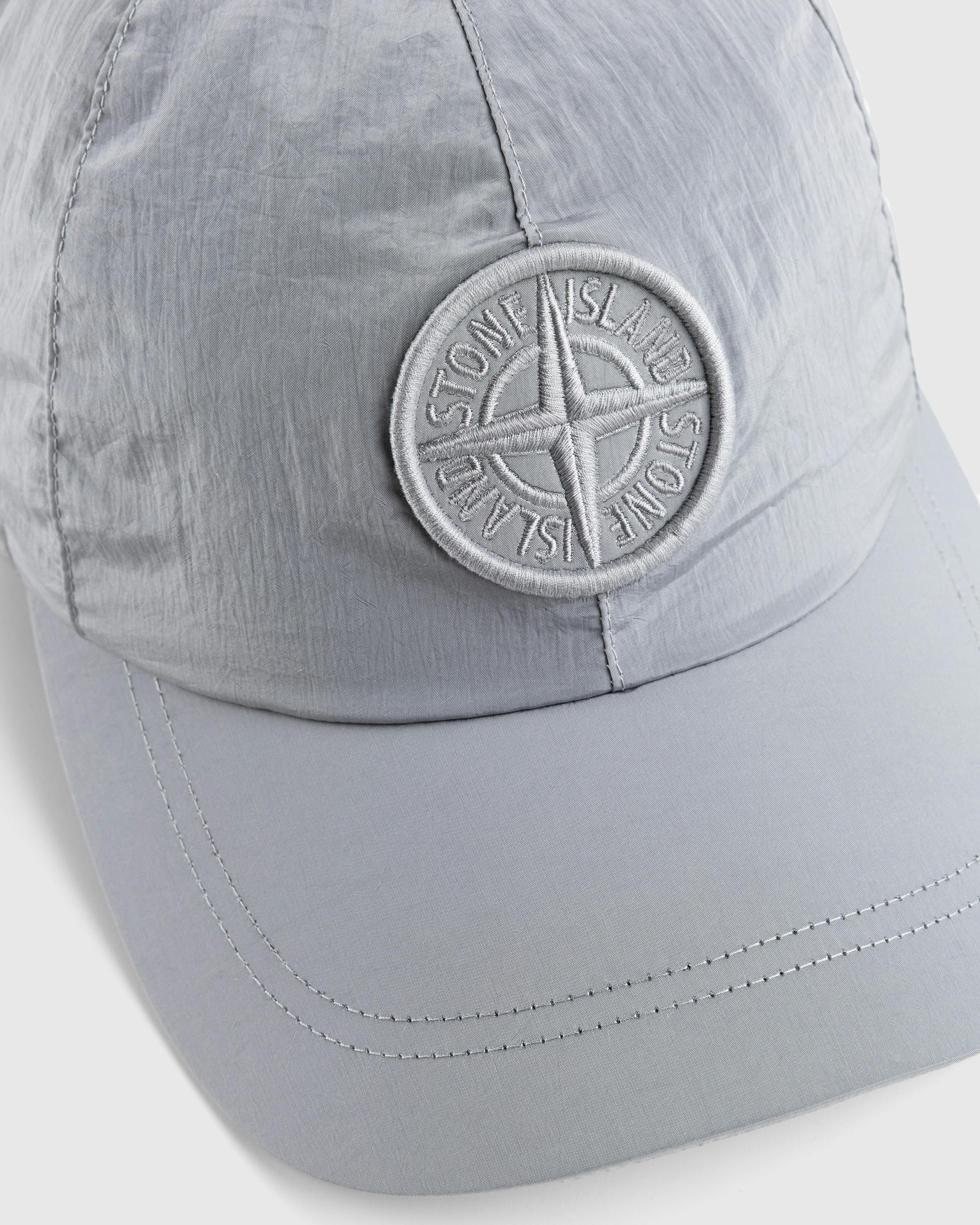 Stone Island – Econyl Metal Nylon Cap - Caps - Grey - Image 3