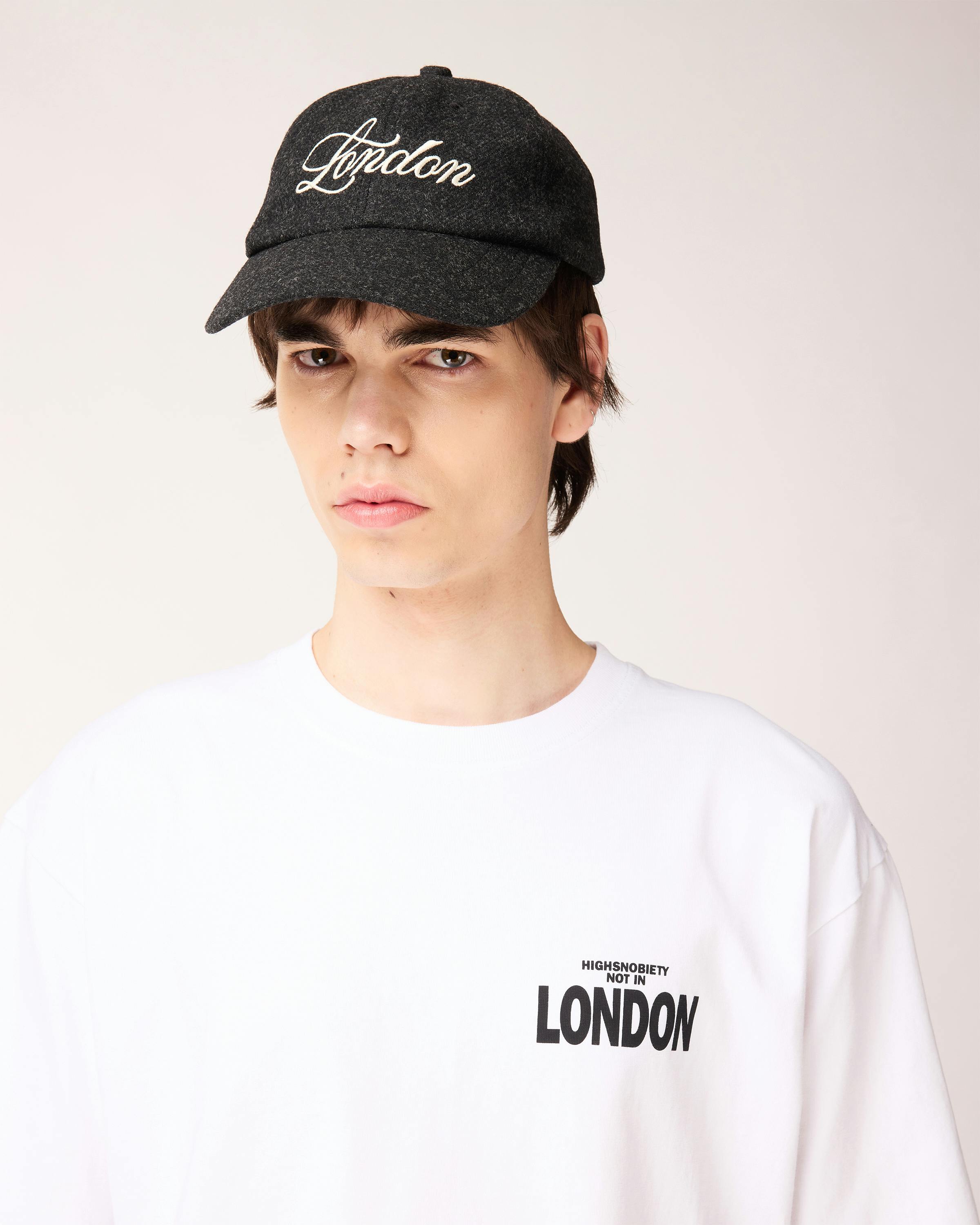 Highsnobiety – London Wool Cap - Caps - Black - Image 4