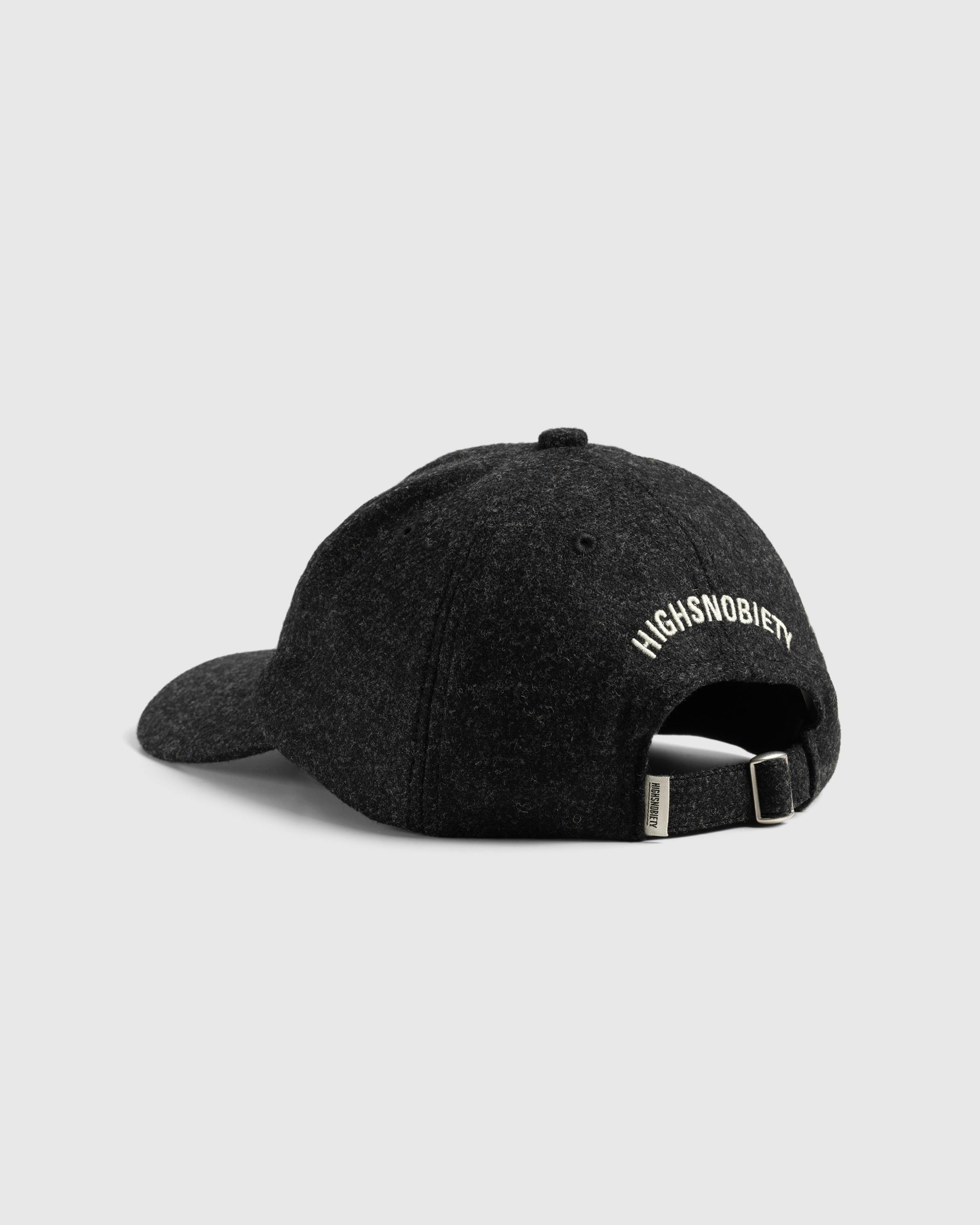 Highsnobiety – London Wool Cap - Caps - Black - Image 3