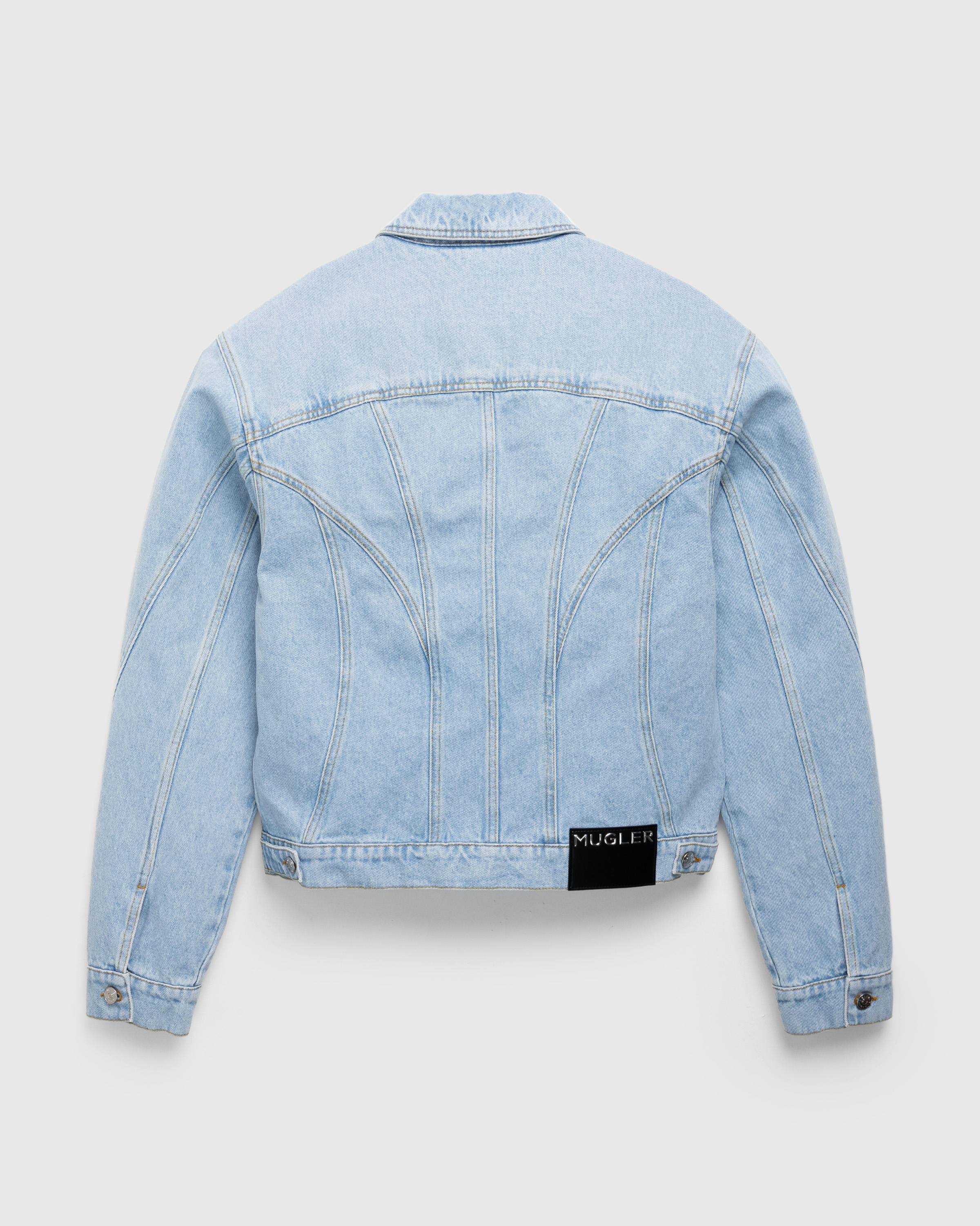 Mugler – Denim Jacket - Denim Jackets - Blue - Image 4