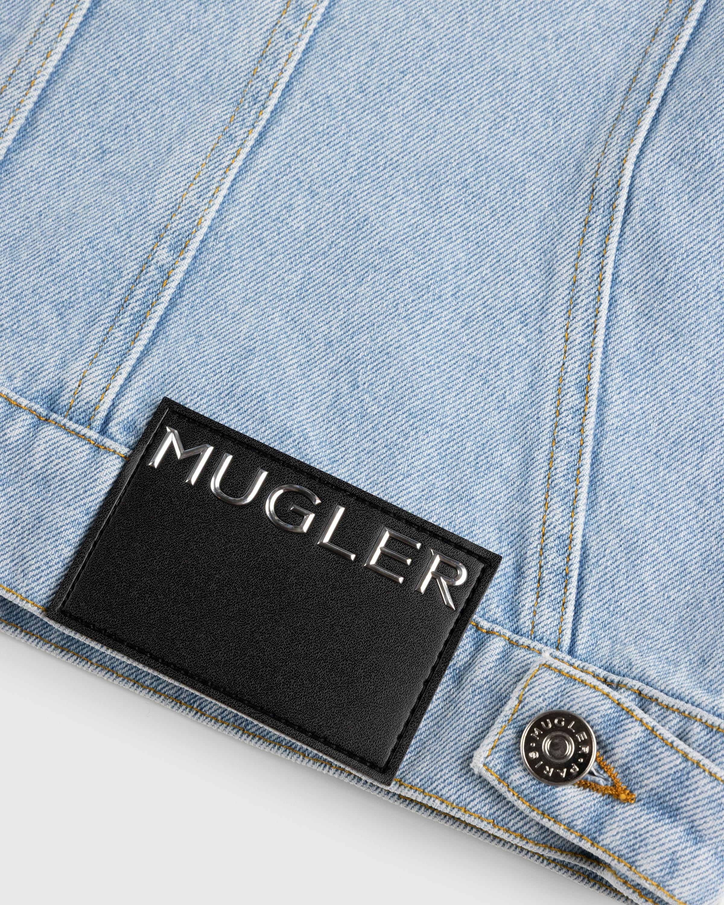 Mugler – Denim Jacket - Denim Jackets - Blue - Image 2