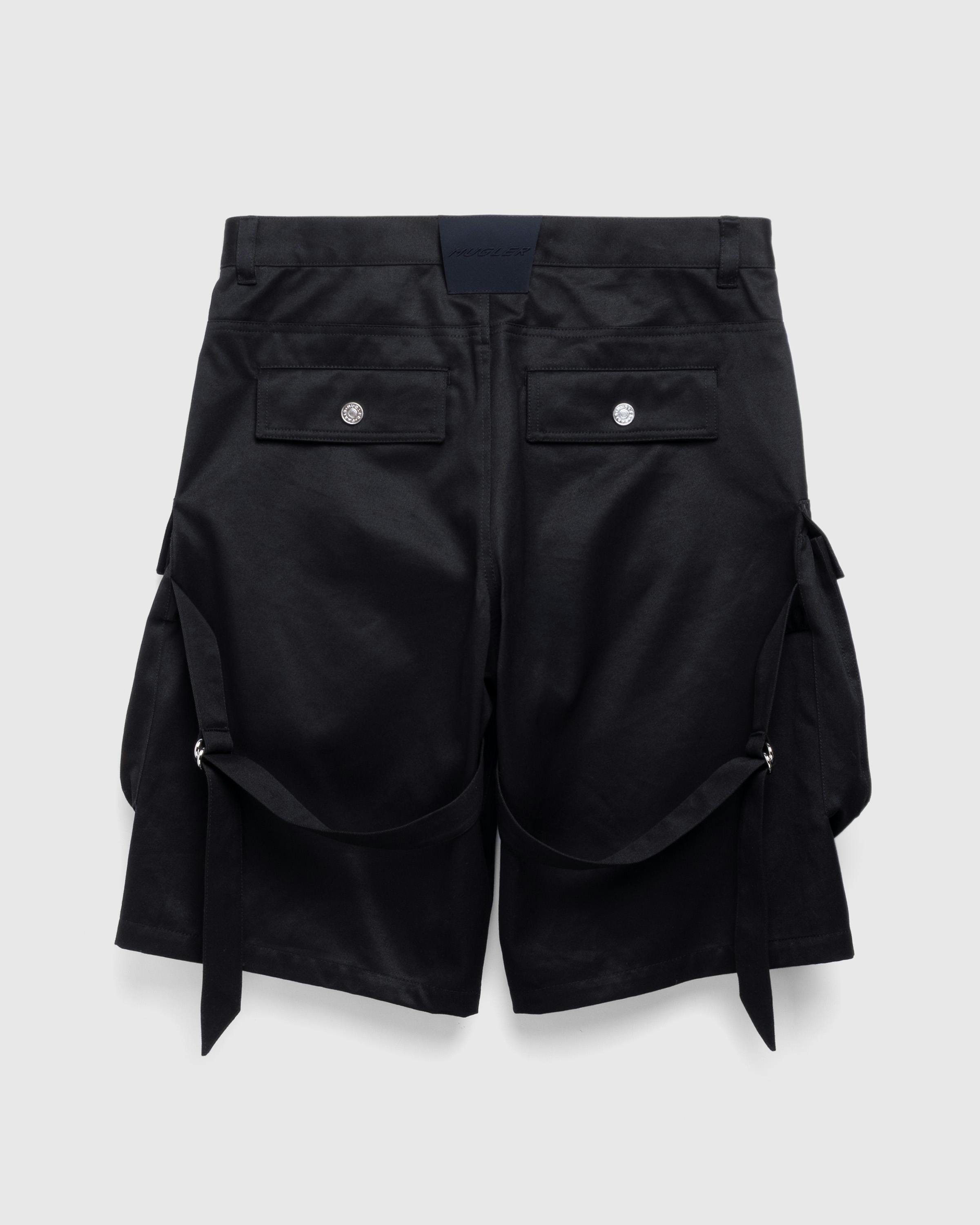 Mugler – Cargo Shorts - Bermuda Cuts - Black - Image 3