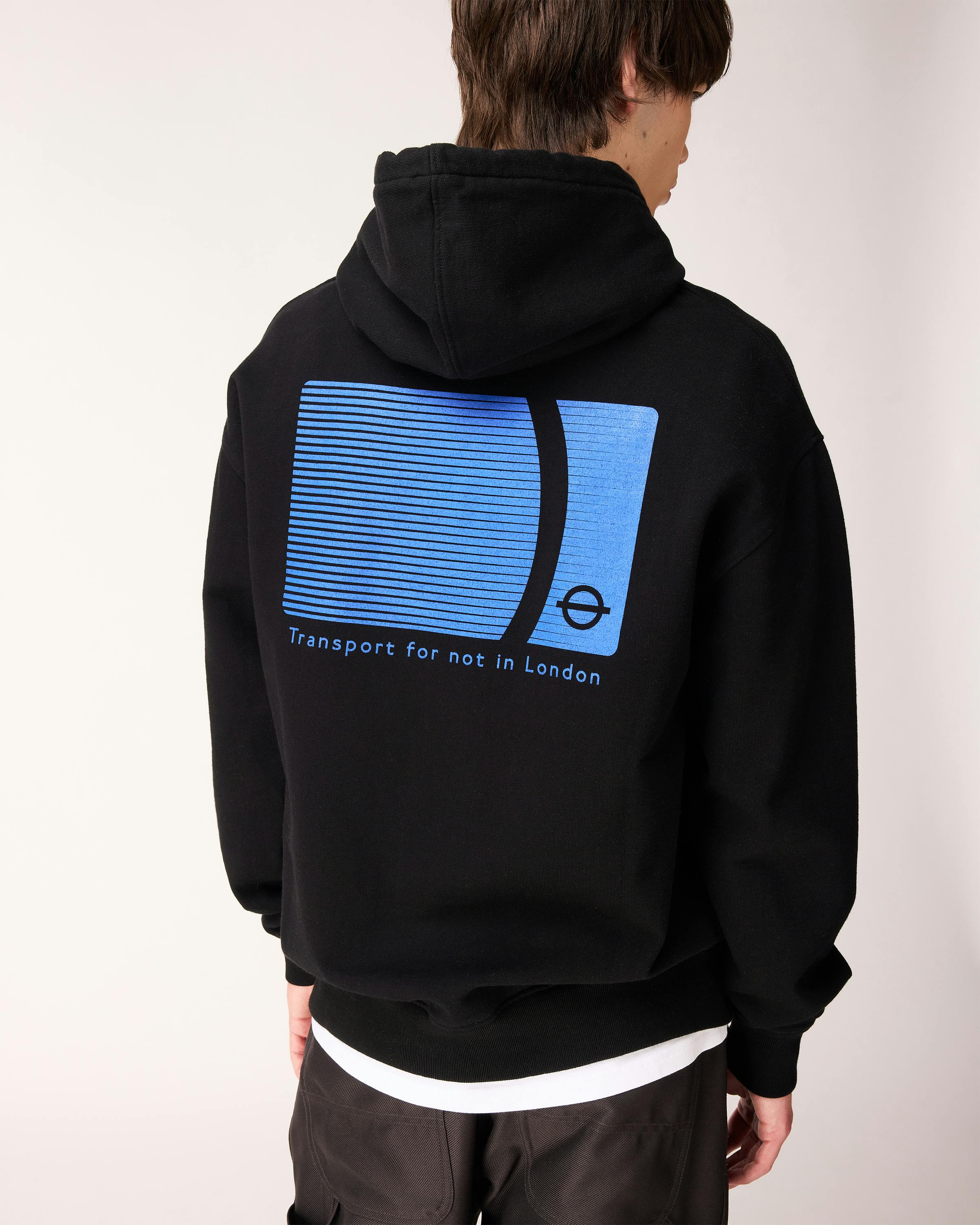 Luca Fabry x Central Saint Martins x Highsnobiety – Transport Hoodie - Hoodies - Black - Image 5