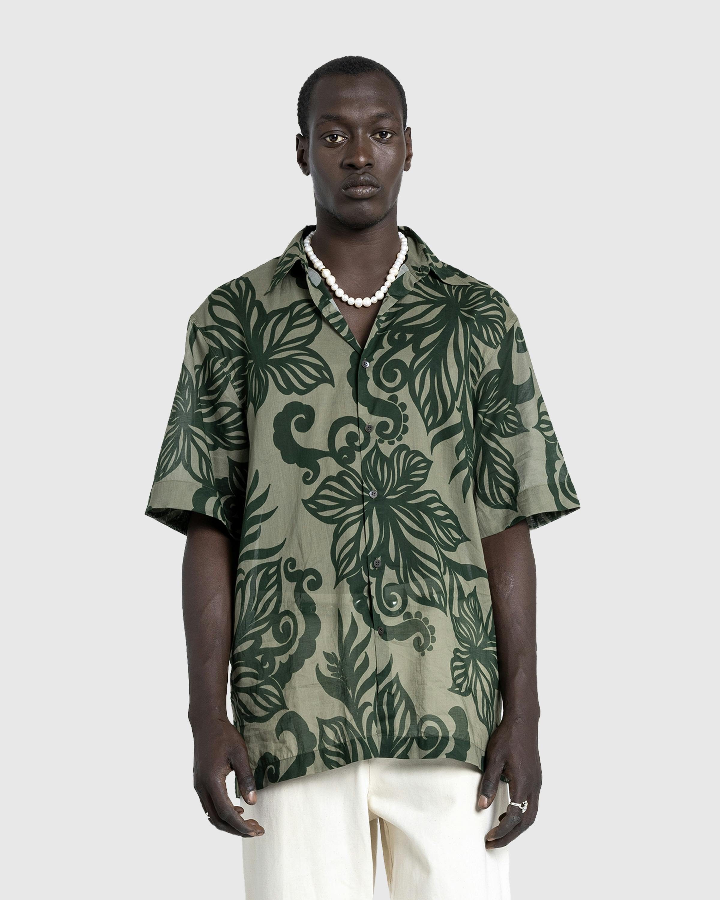 Dries van Noten – Cassidye Shirt Kaki - Longsleeve Shirts - Colorway - Image 2