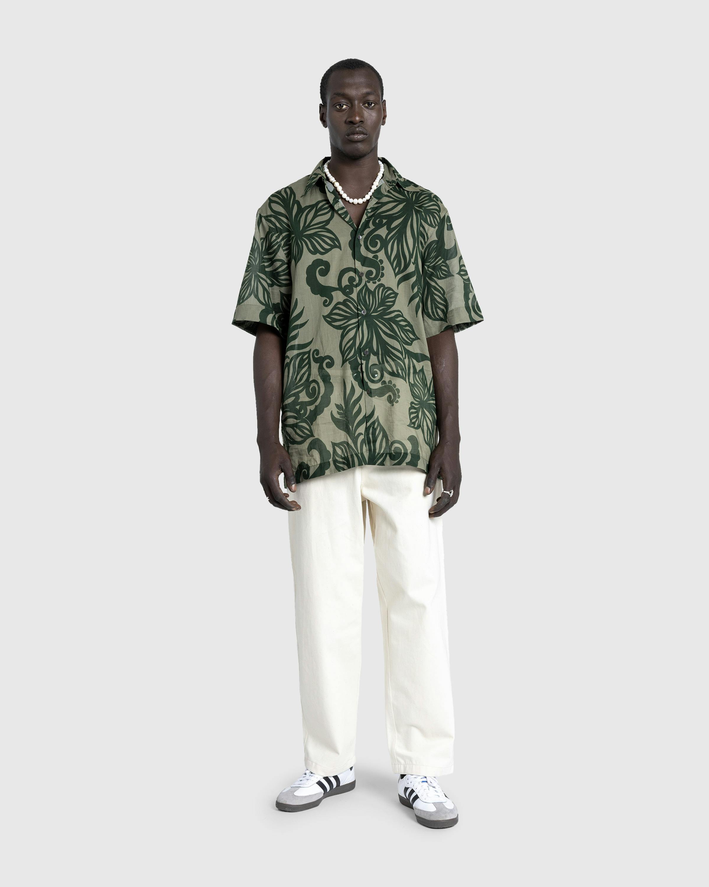 Dries van Noten – Cassidye Shirt Kaki - Longsleeve Shirts - Colorway - Image 3