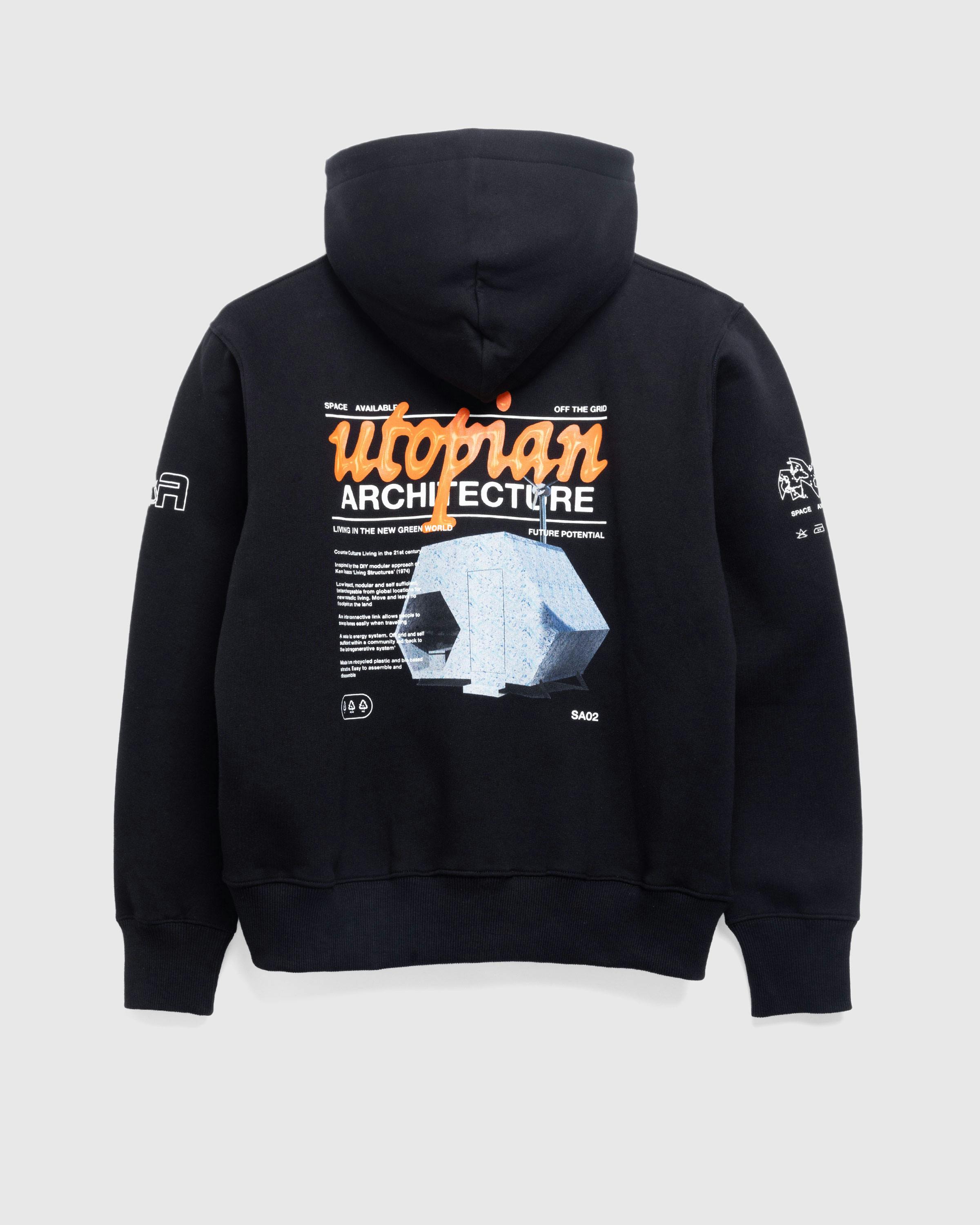 Space Available Studio – Utopian Architecture Hoodie - Hoodies - Black - Image 1