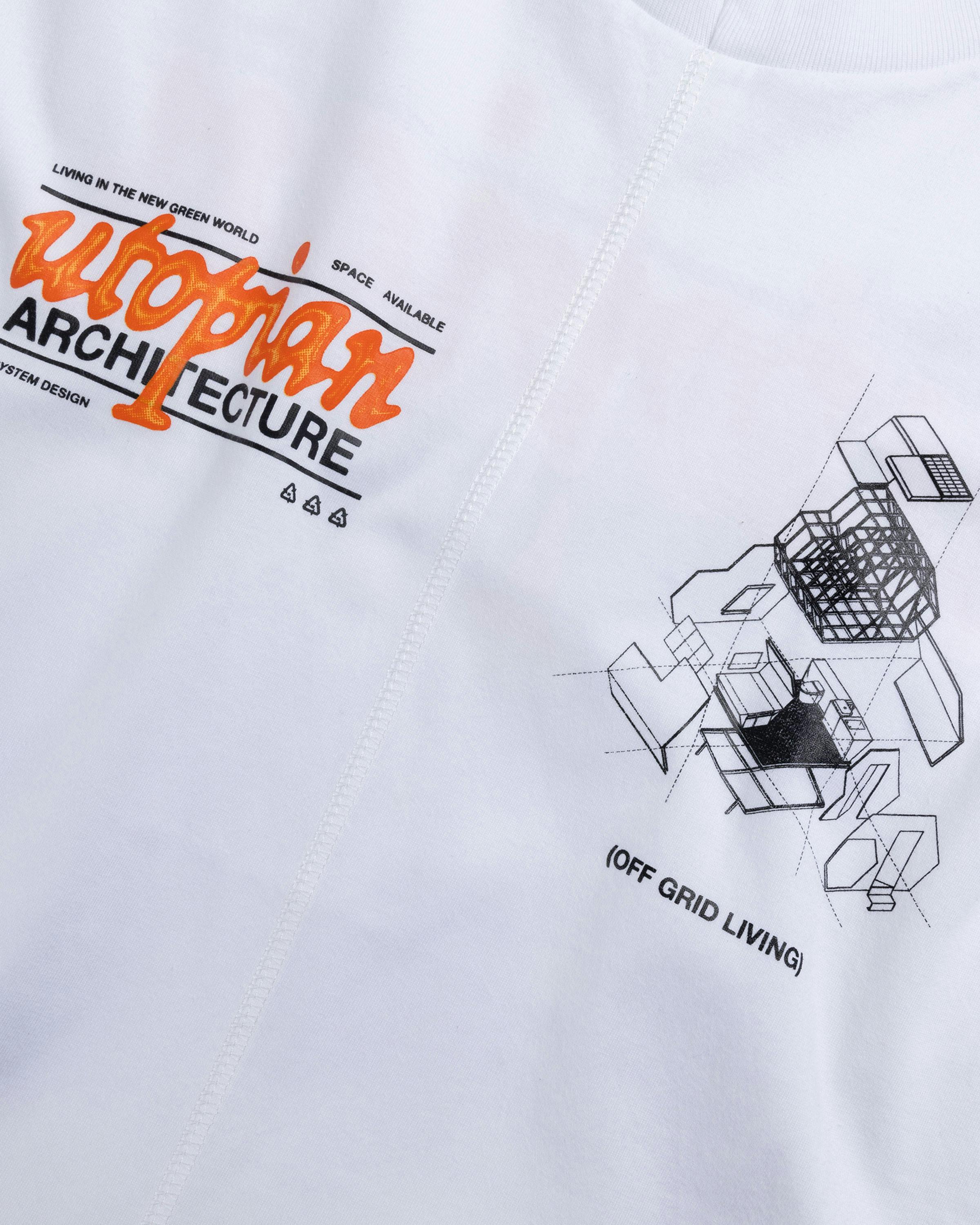 Space Available Studio – Utopian Architecture T-Shirt - Tees - White - Image 6