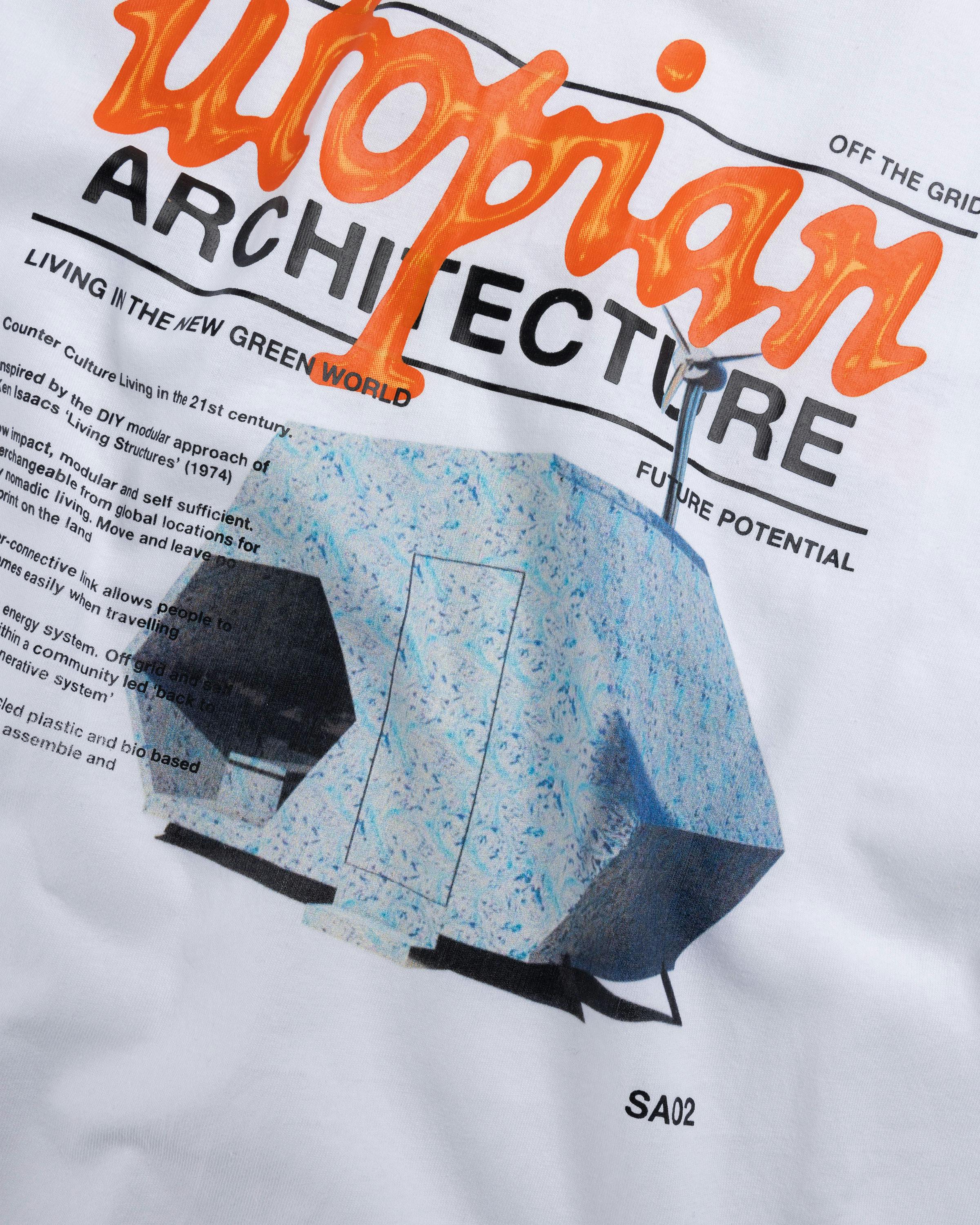 Space Available Studio – Utopian Architecture T-Shirt - Tees - White - Image 7