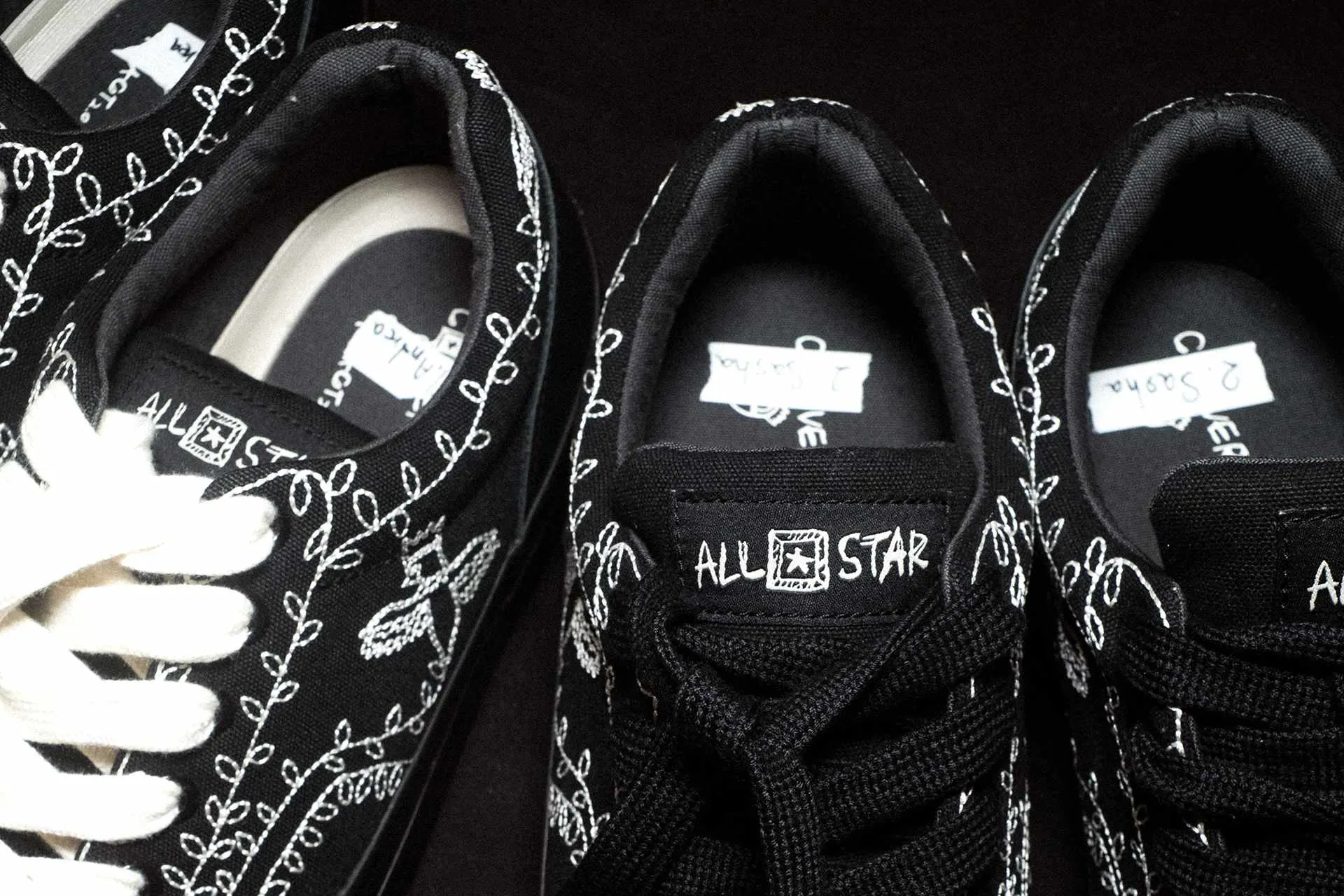 shinya kozuka converse sneaker collab in black