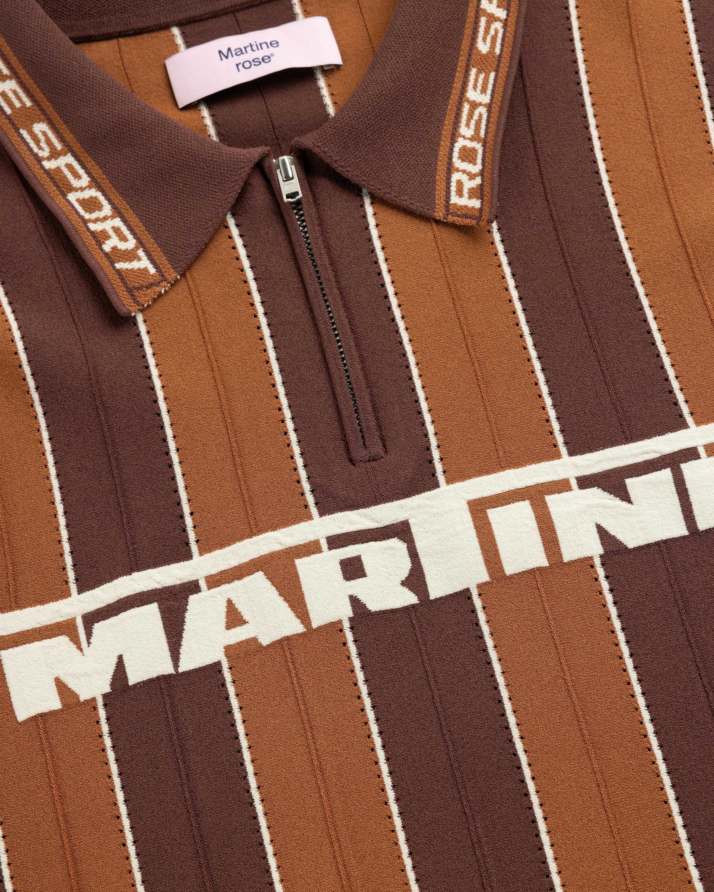 Martine Rose – Logo Polo - Polos - Brown - Image 2