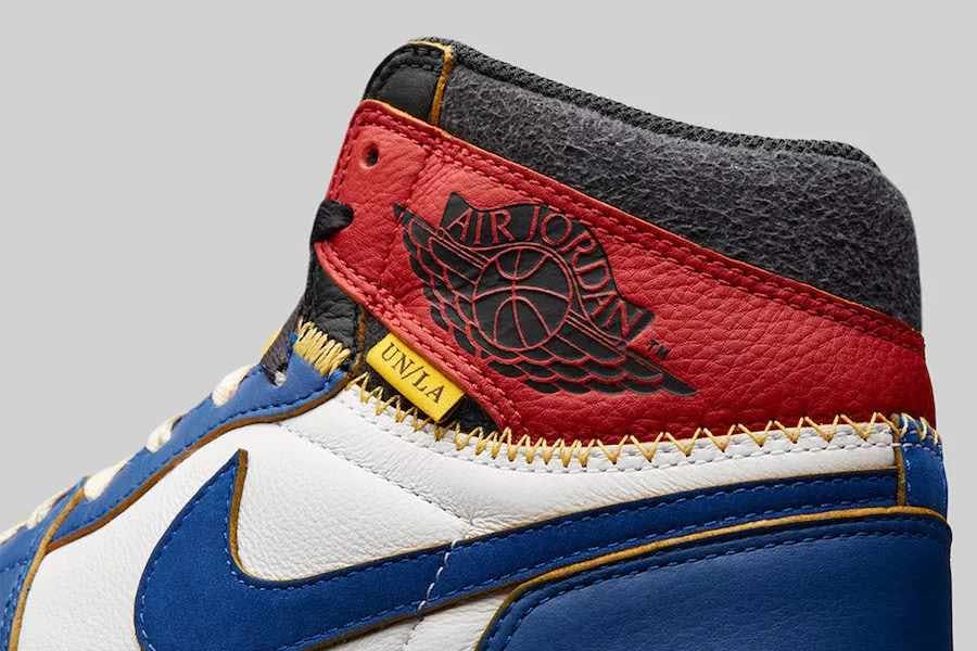 union la x nike air jordan red white blue