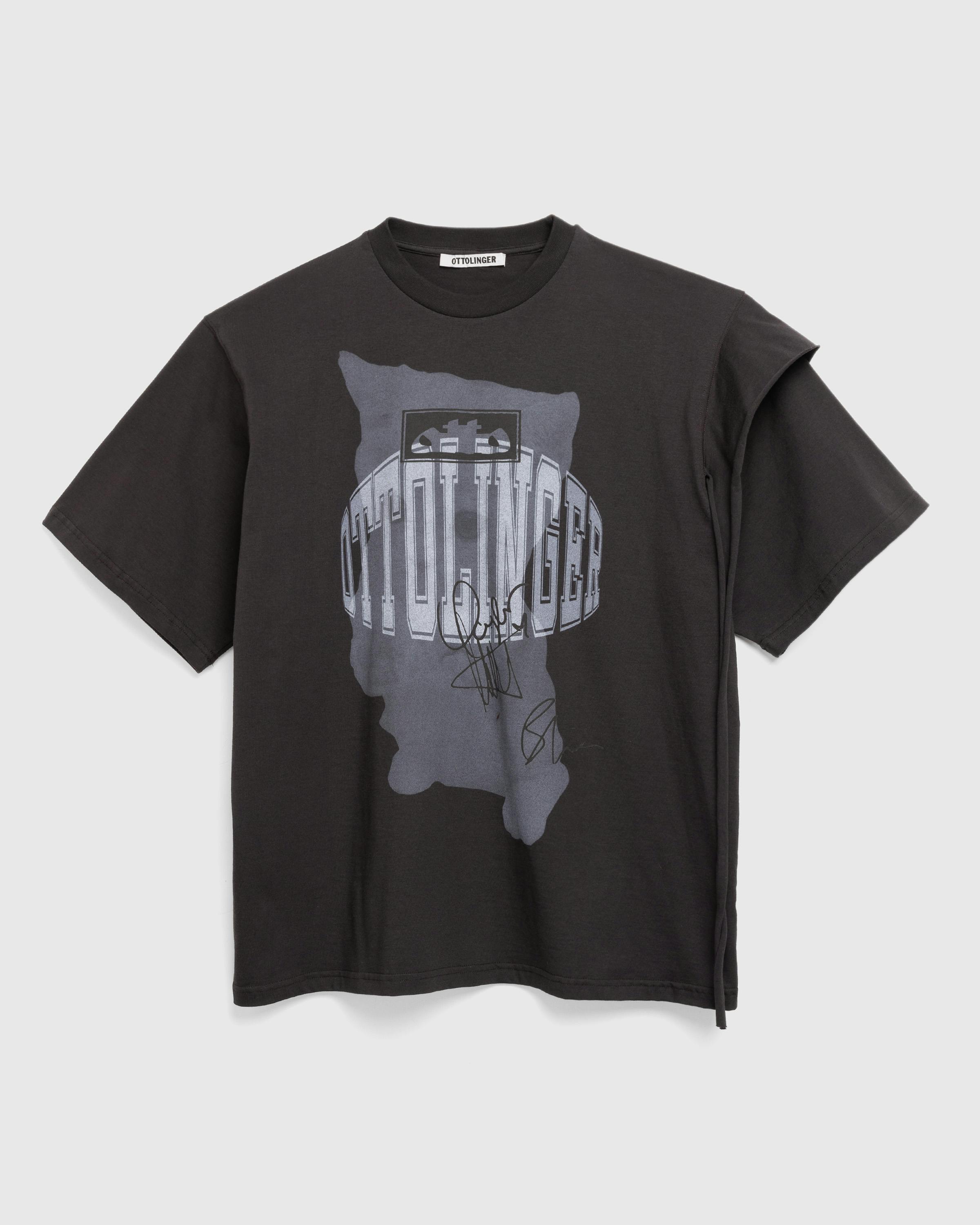 Ottolinger – Deconstructed Oversized T-Shirt - Tees - Black - Image 1