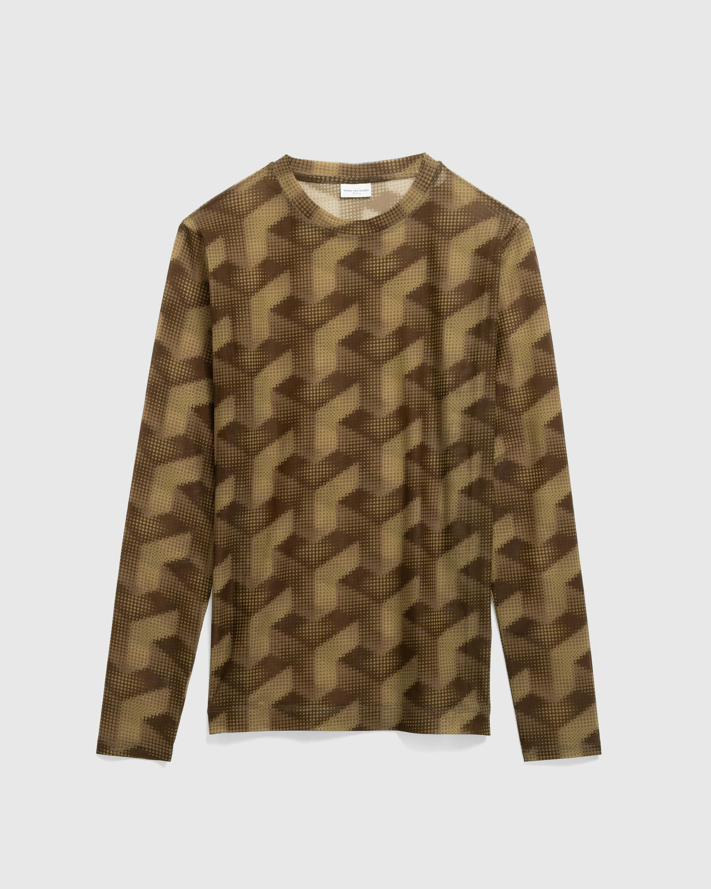 Dries van Noten – Horwick LS T-shirt - Tees - Beige - Image 1