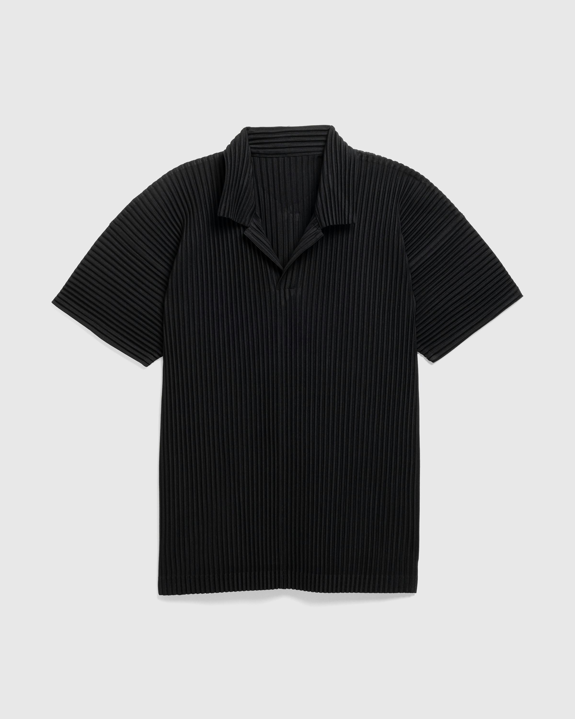 Issey Miyake – Polo Shirt Basics - Polos - Black - Image 1