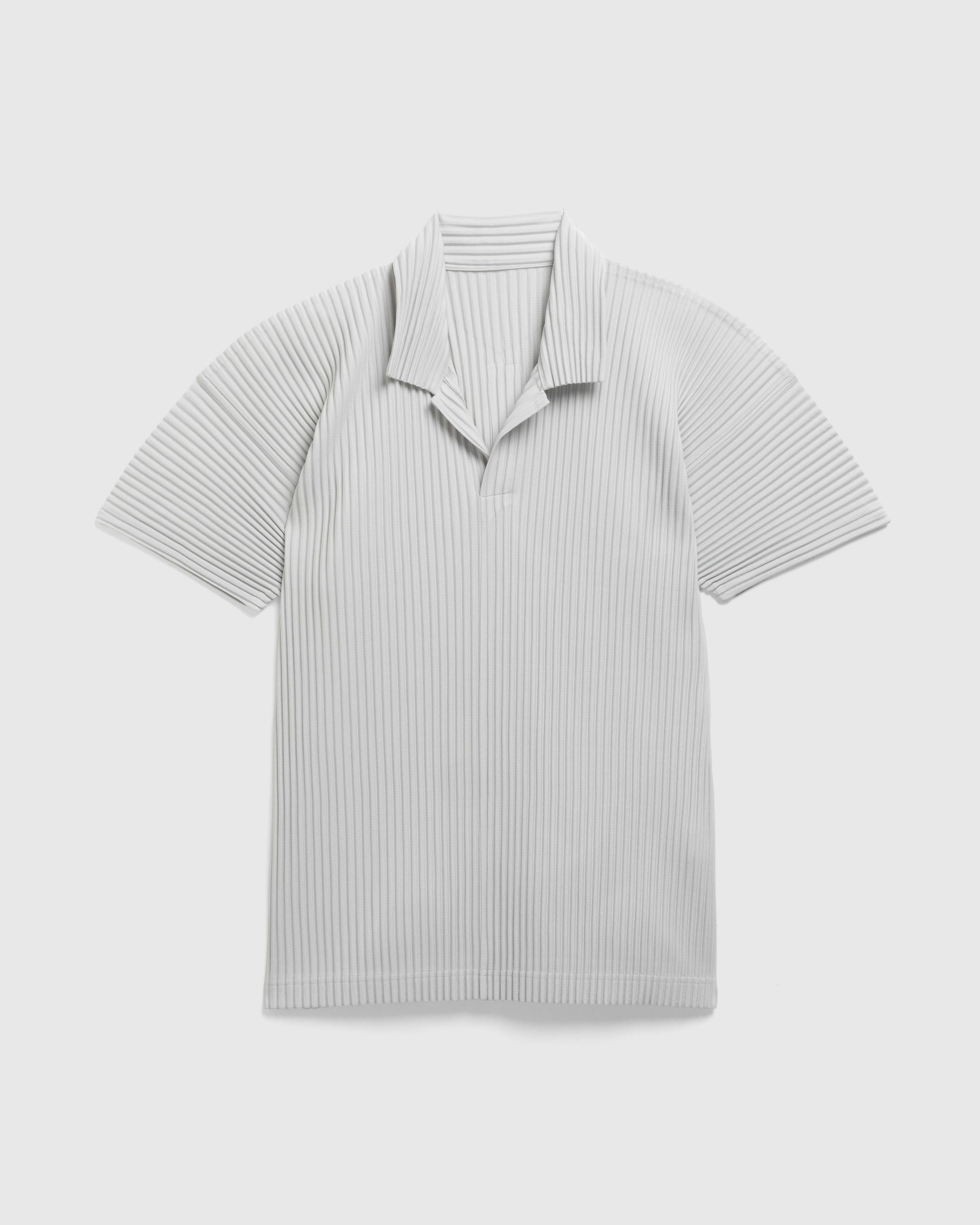 Issey Miyake – Polo Shirt Basics - Polos - Grey - Image 1