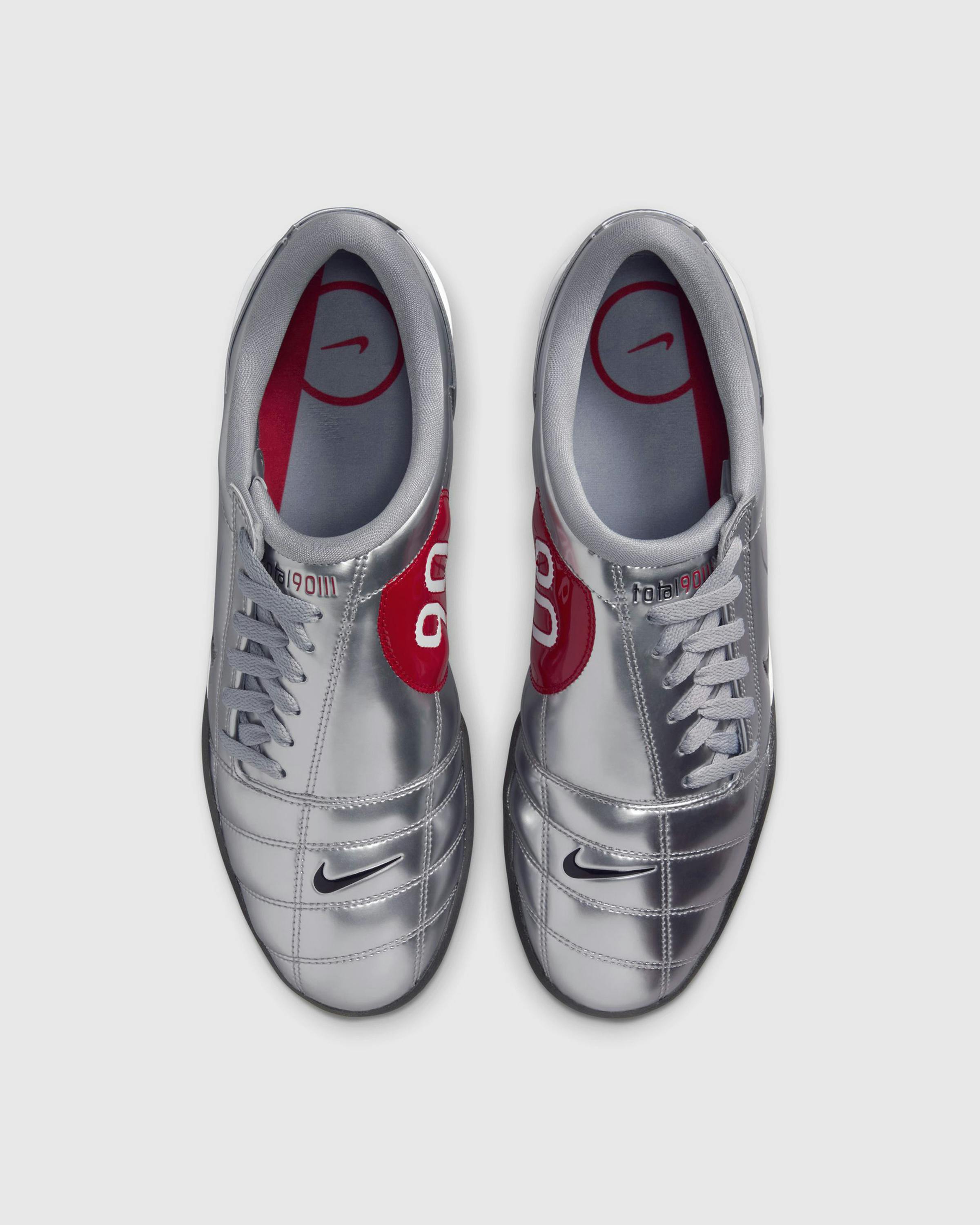 Nike – T90 SP - Low Top Sneakers - Silver - Image 4