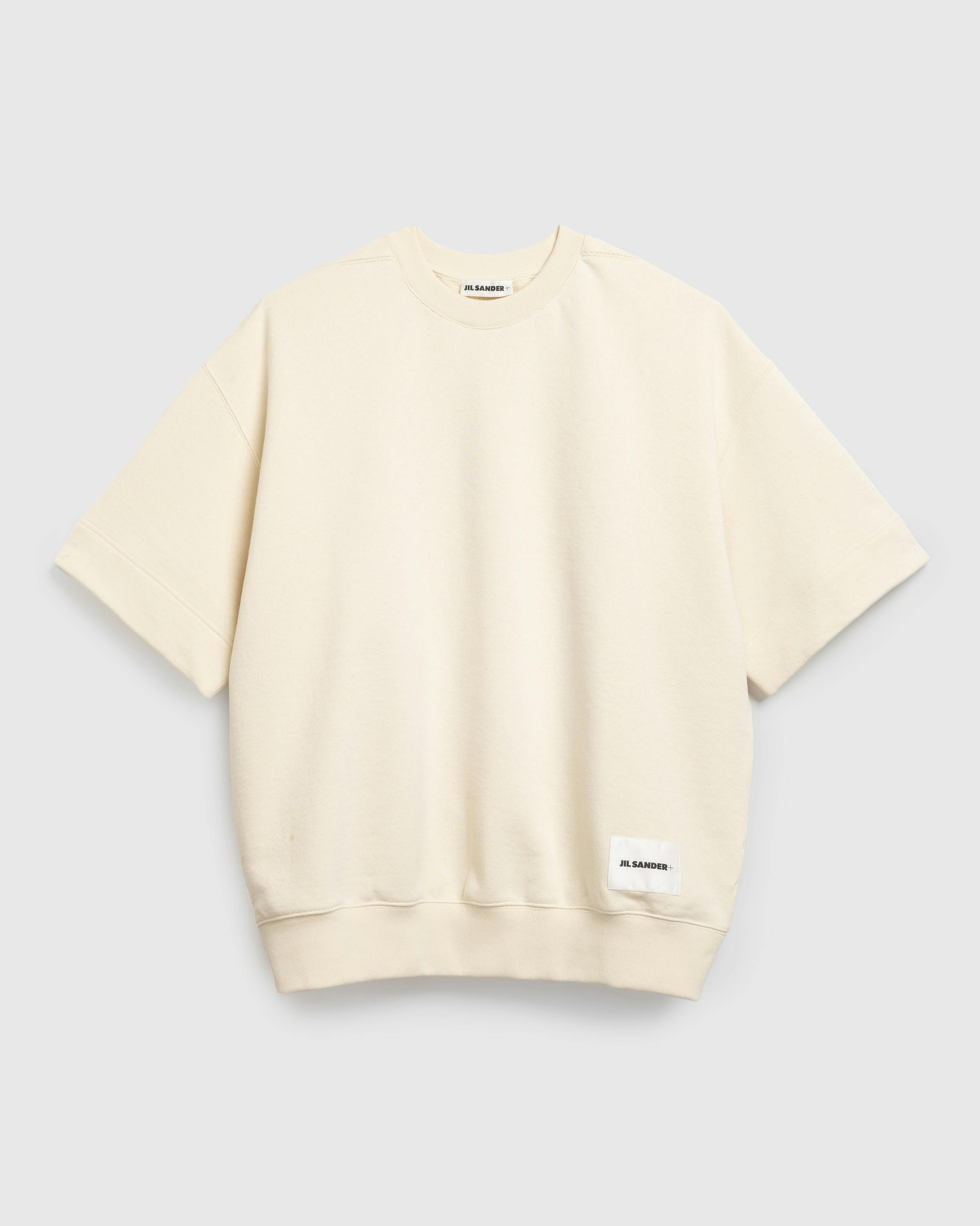 Jil Sander – Short-Sleeve Sweatshirt Beige - Sweatshirts - Beige - Image 1