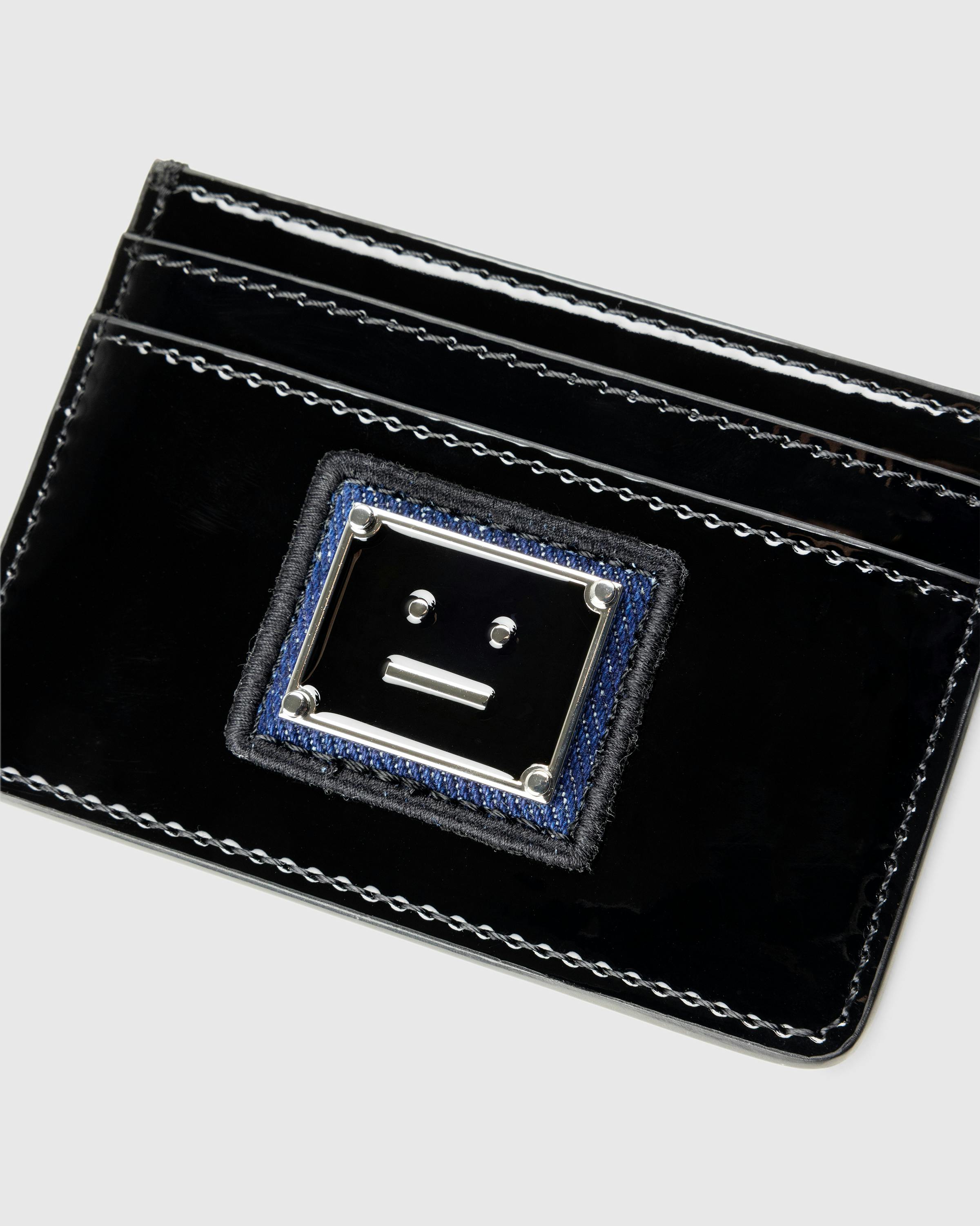 Acne Studios – Face Logo Card Holder - Wallets - Black - Image 3