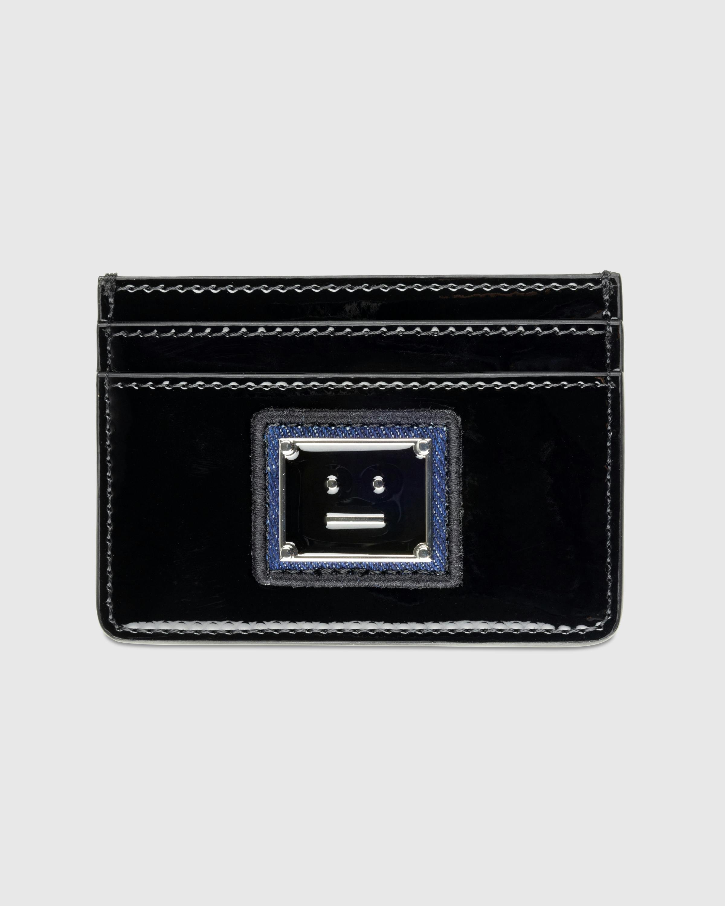 Acne Studios – Face Logo Card Holder - Wallets - Black - Image 1