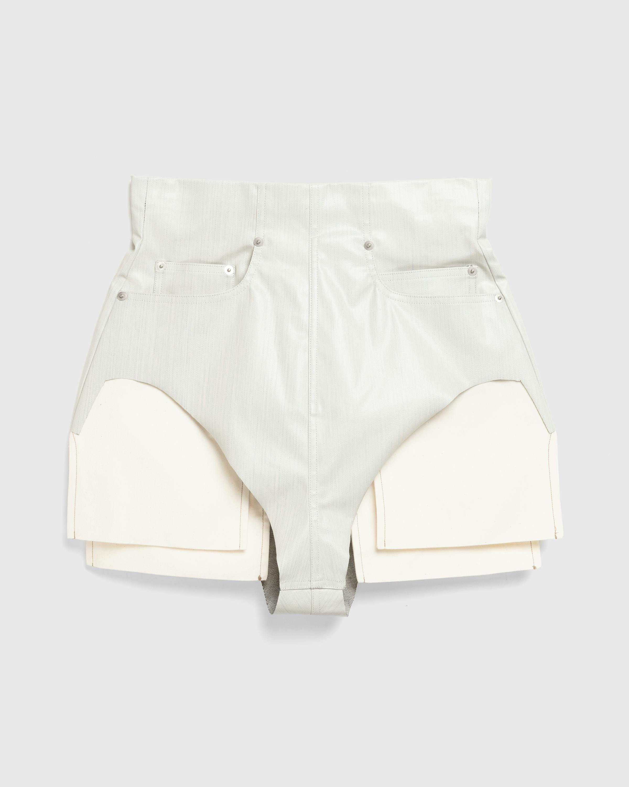 Rick Owens – Dirt Cutoff Denim Shorts - Denim Shorts - White - Image 1