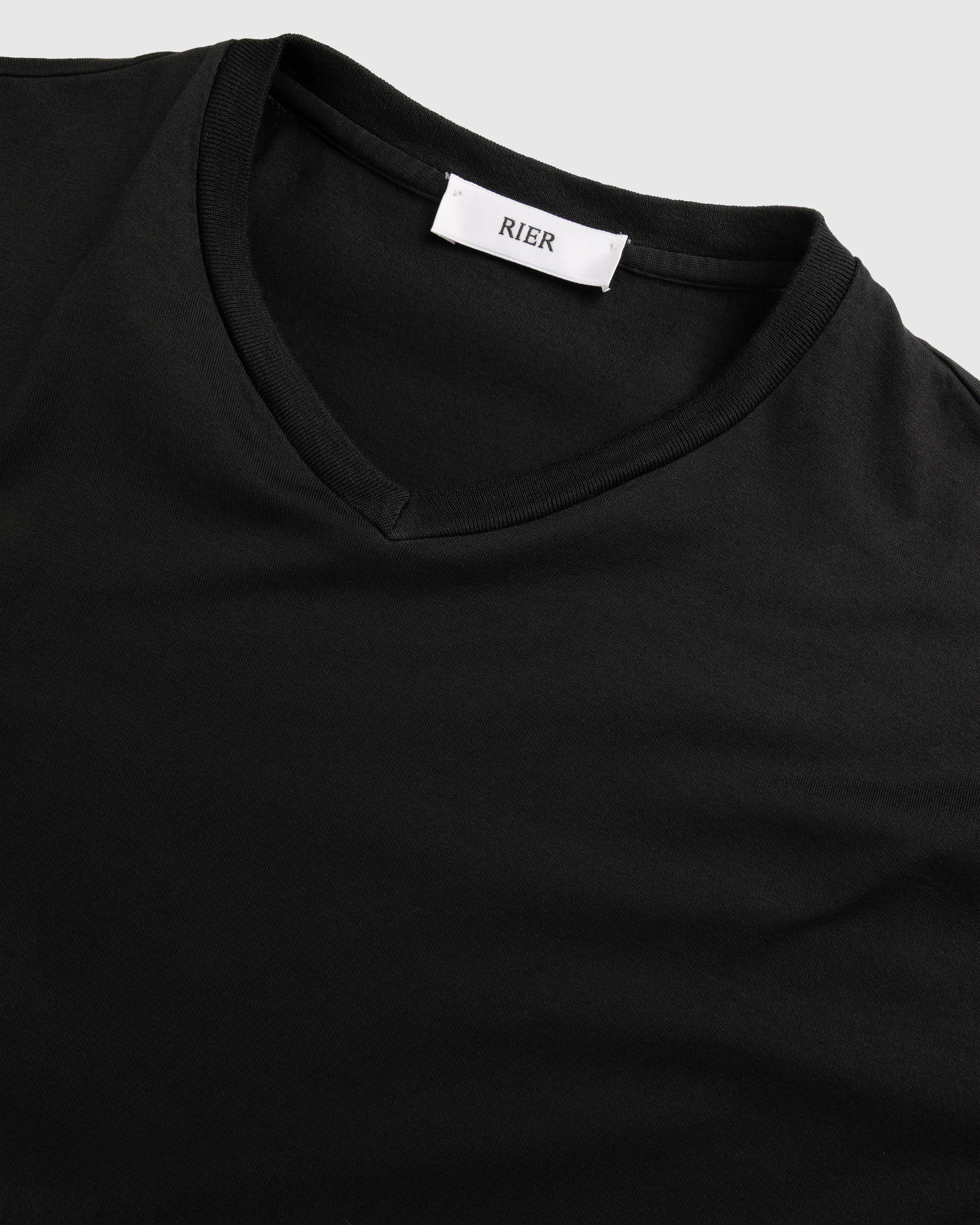 Rier – V-Neck T-Shirt - Tees - Black - Image 2