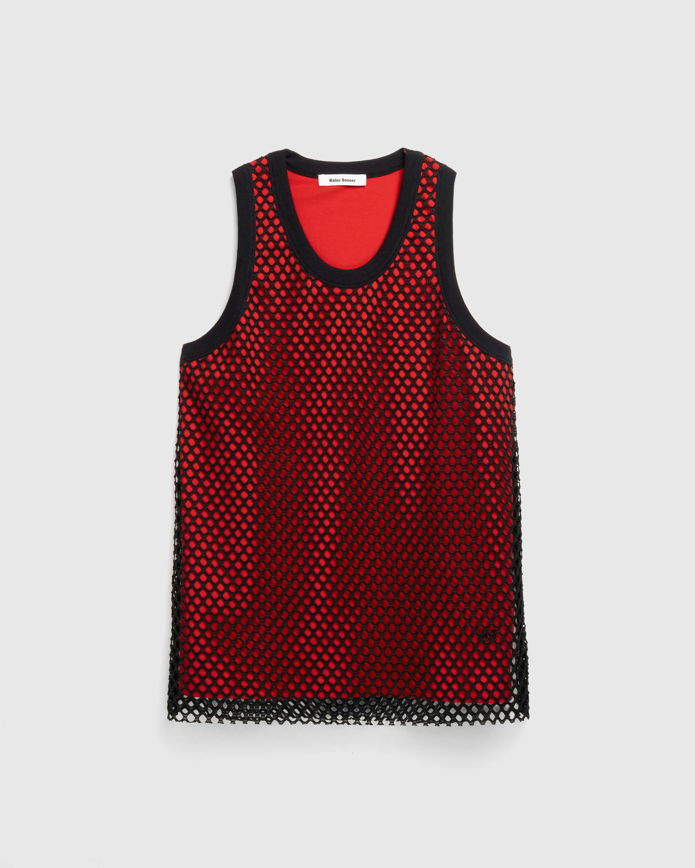 Wales Bonner – Record Tank Top - Tees - Black - Image 1