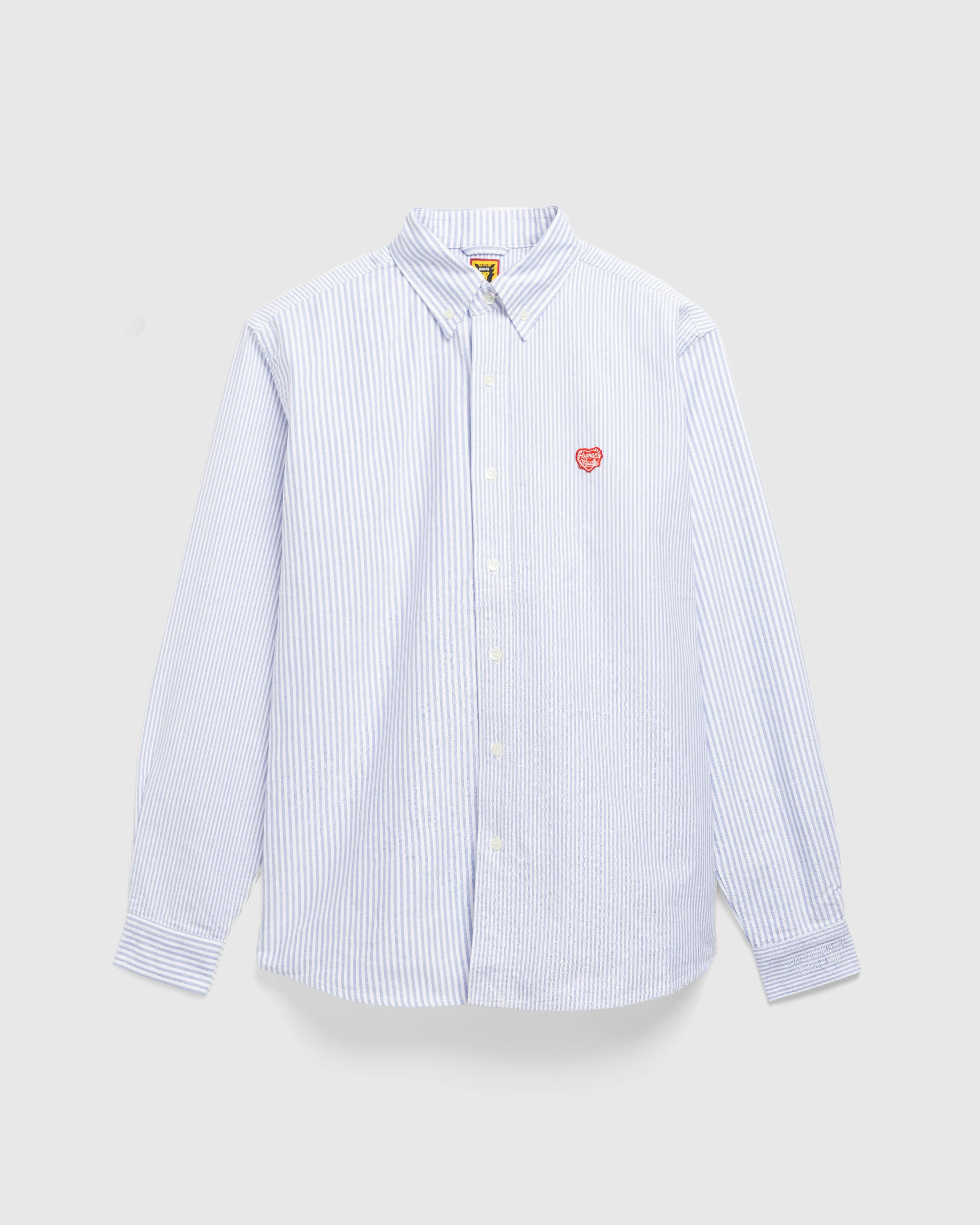 Human Made – Stripe Oxford BD Shirt - Longsleeve Shirts - Blue - Image 1