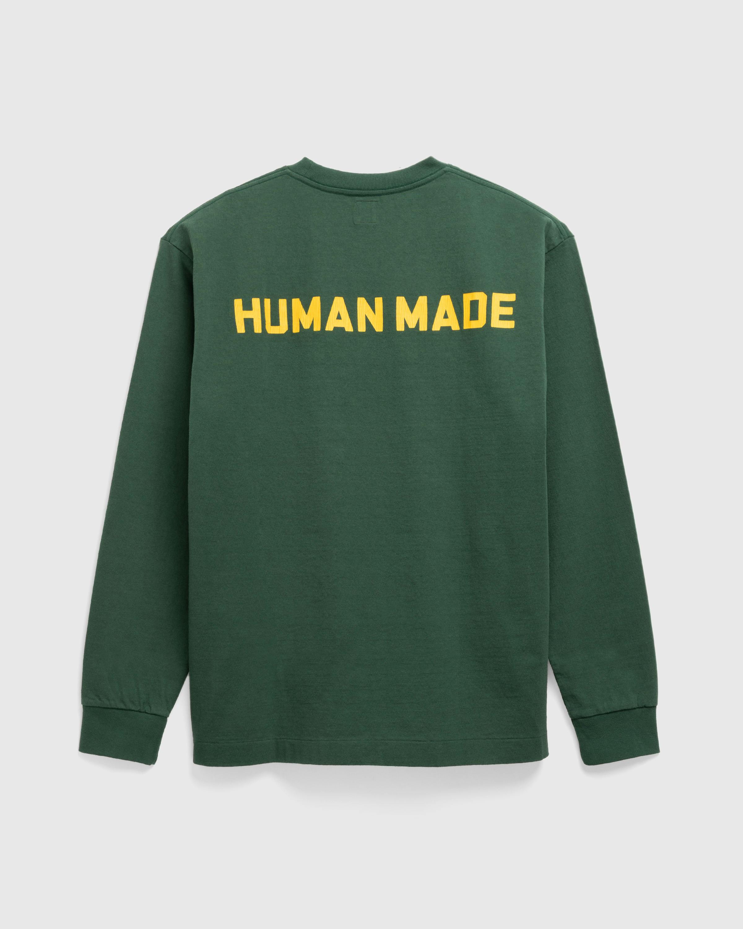 Human Made – Graphic L/S T-Shirt - Tees - Green - Image 4