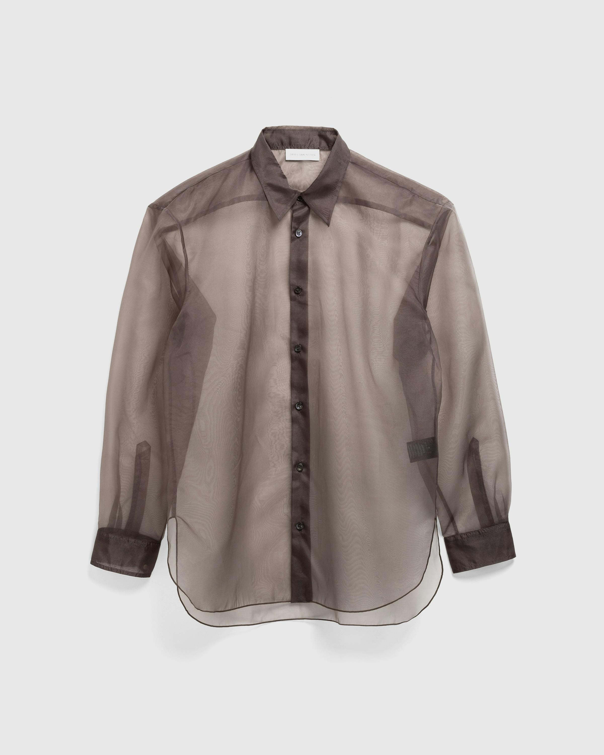 Dries van Noten – Croom 1501 Shirt - Longsleeve Shirts - Brown - Image 1