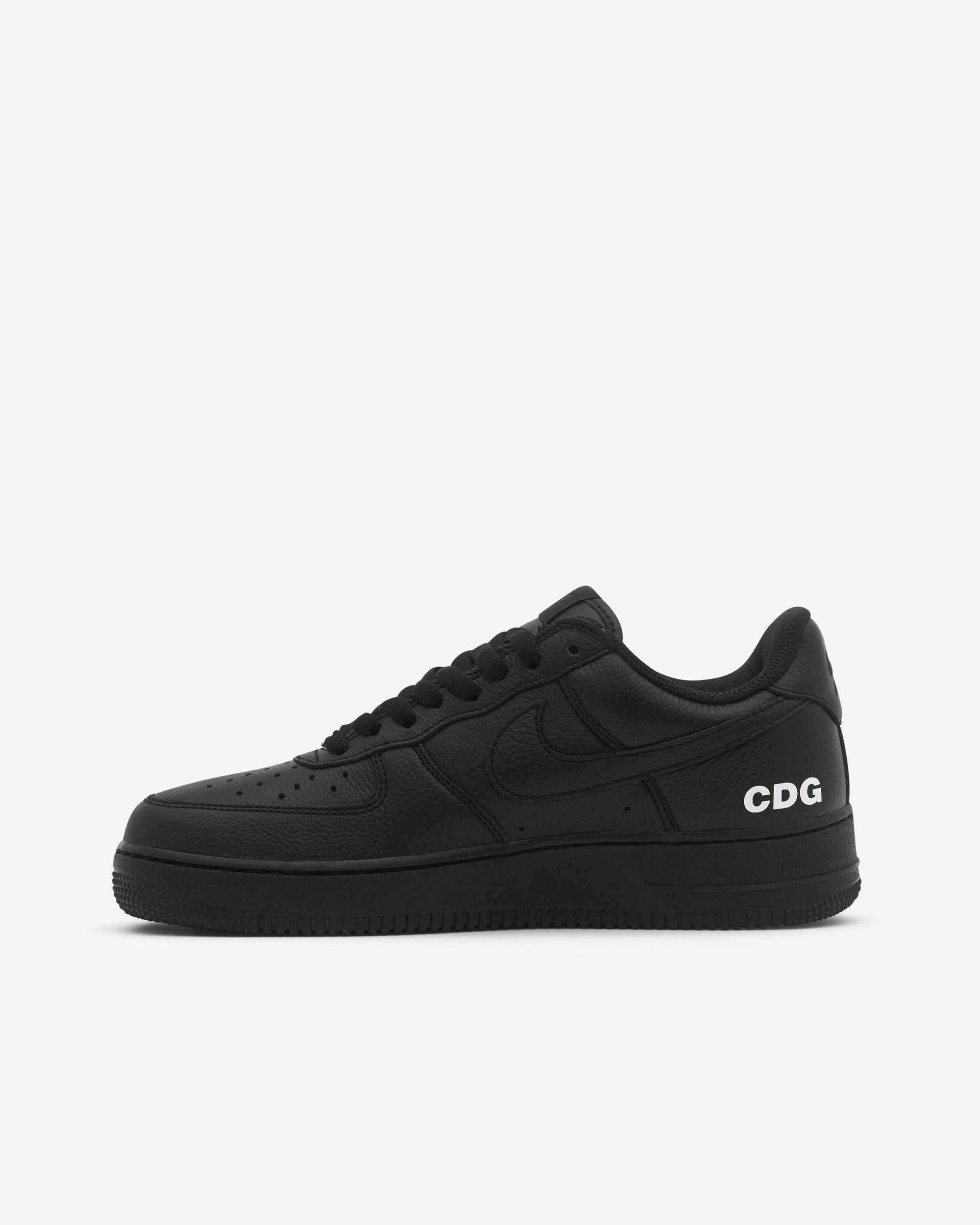 nike air force 1 black cdg collab in leather