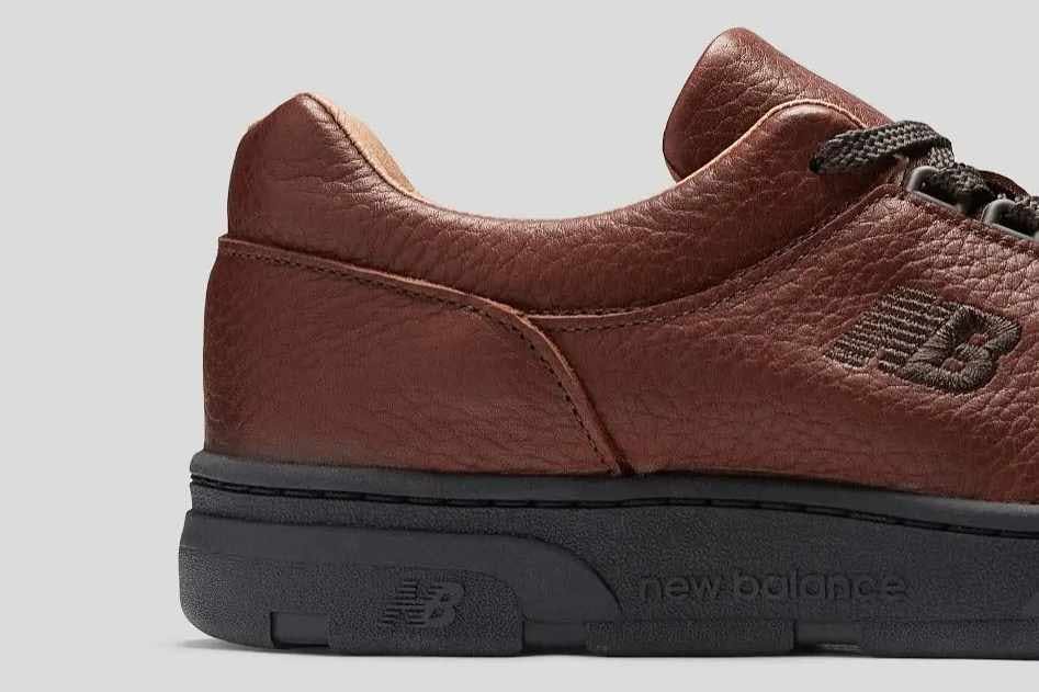 new balance allerdale sneaker in brown leather