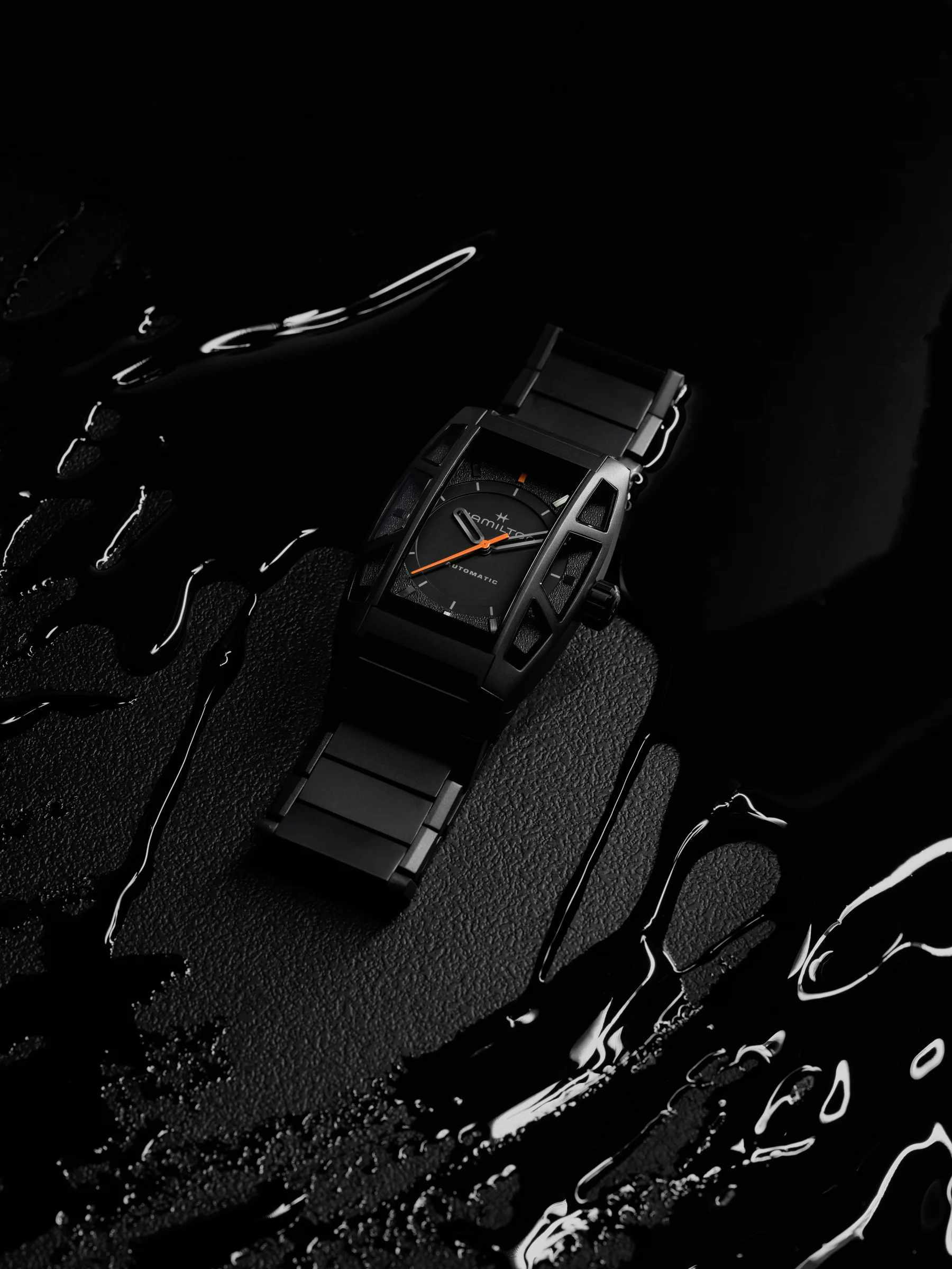 kojima production's hamilton boulton death stranding watch in all black