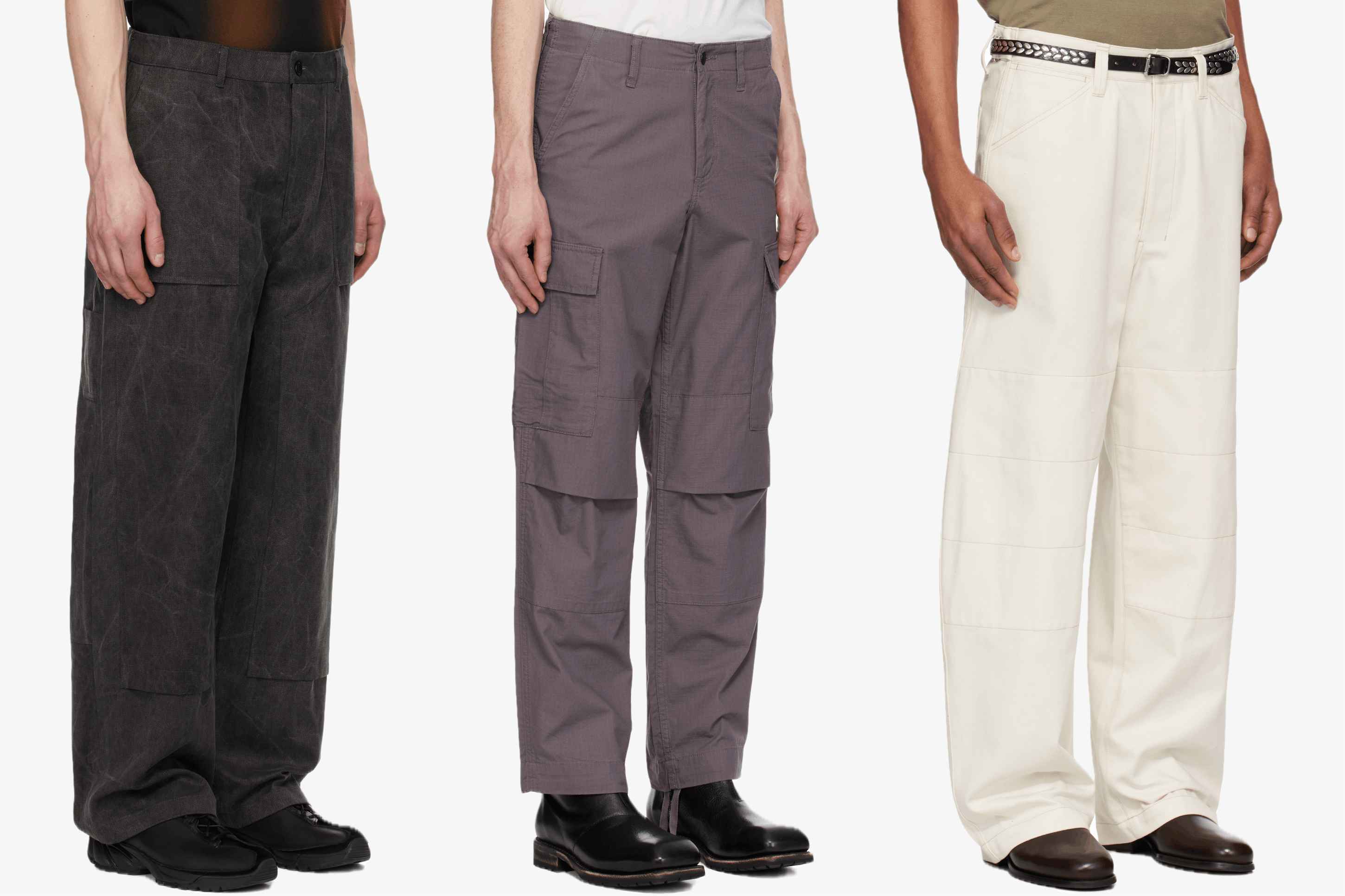 Workwear pants spring summer style guide carhartt wip dickies stussy lemaire