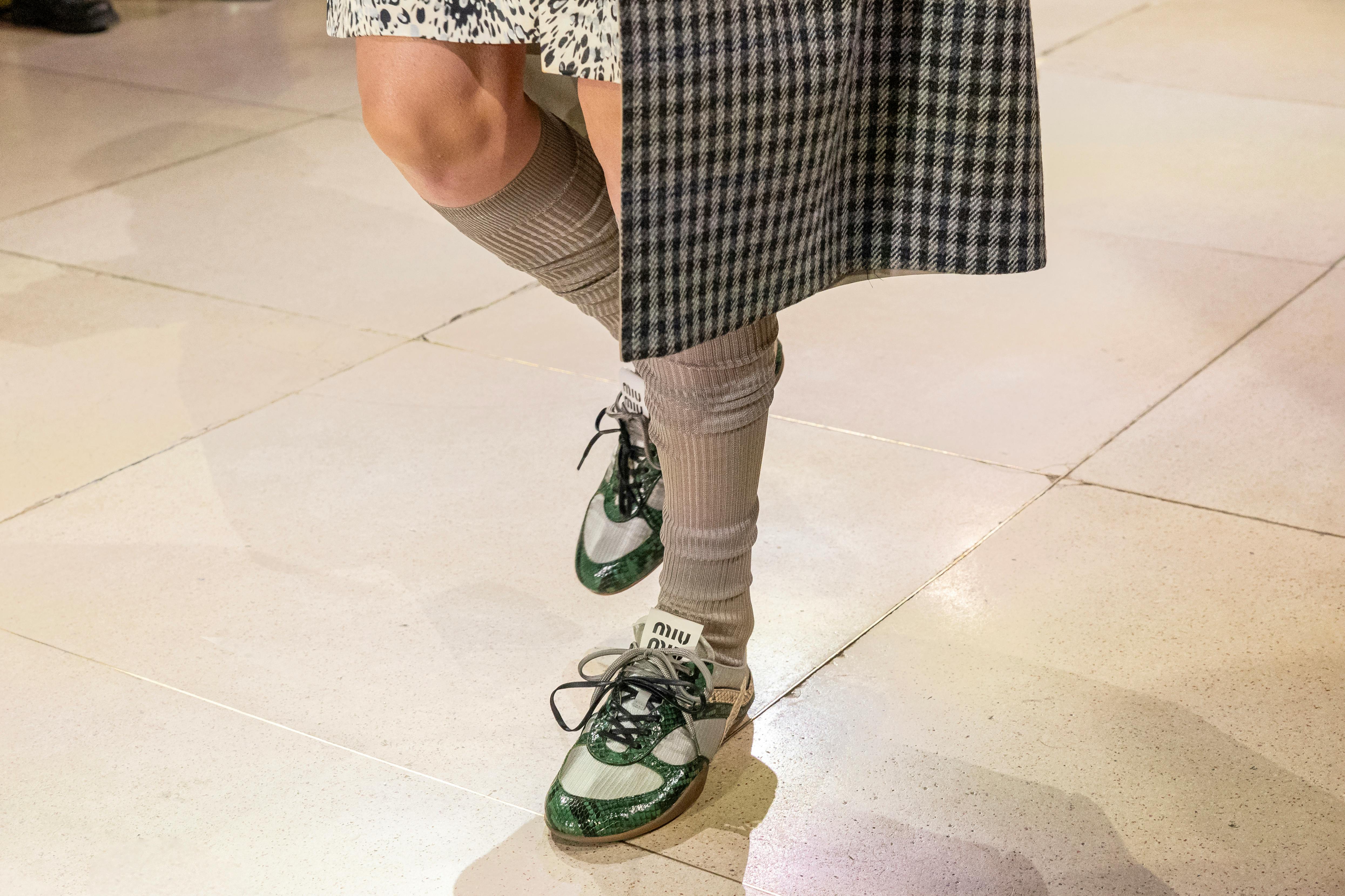 miu miu gymnasium sneaker fw25