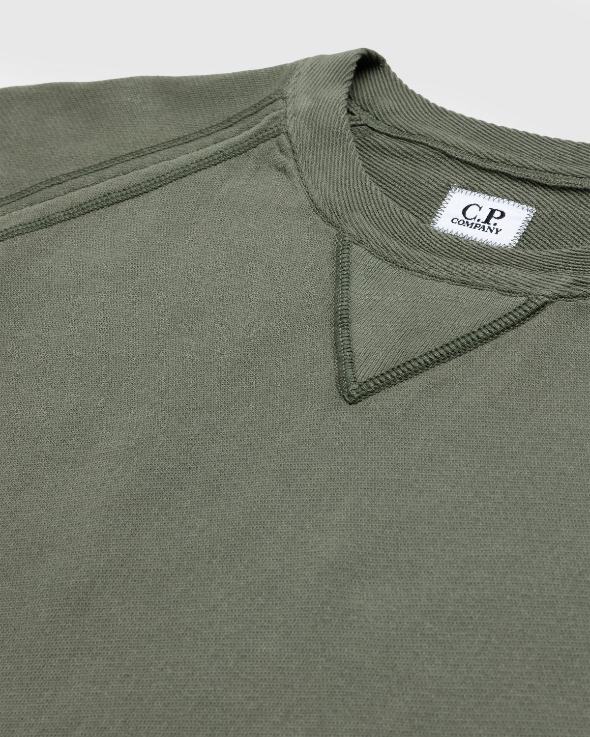 Cp company hotsell olive sweatshirt