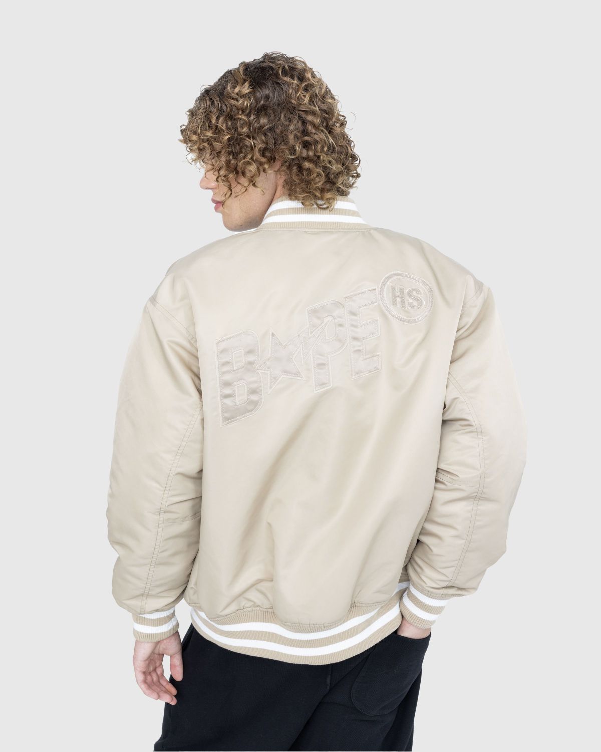 Bomber Varsity Satin X Bape Yankees Jacket - HJacket