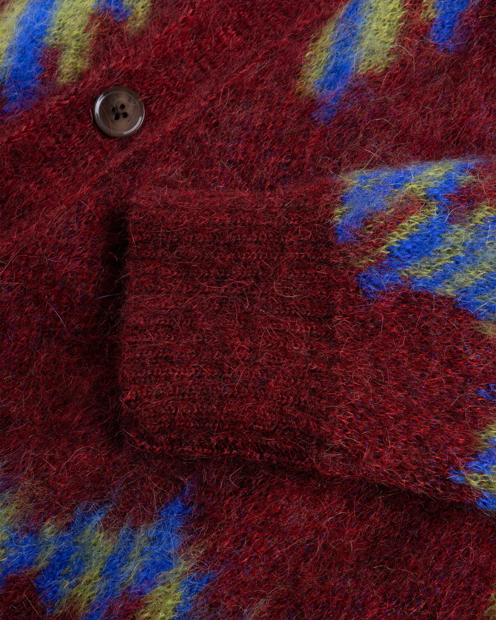 Ahluwalia – Ongoye Knit Cardigan Red | Highsnobiety Shop