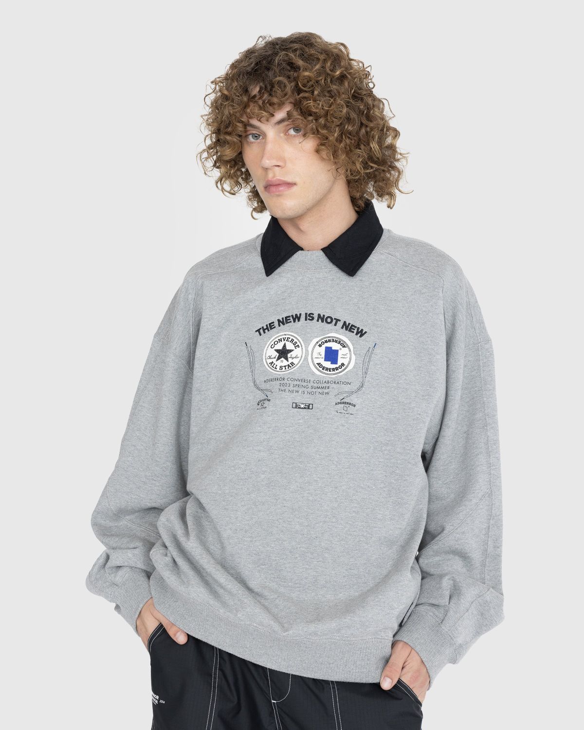 Converse x Ader Error – Shapes Crew Sweatshirt Vintage Grey Heather |  Highsnobiety Shop