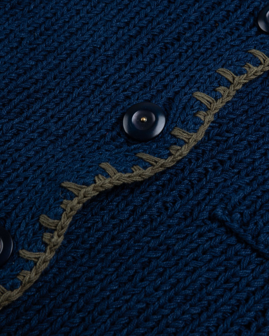 Louis Vuitton Graphic Nautical Knit Cardigan Blue. Size XL