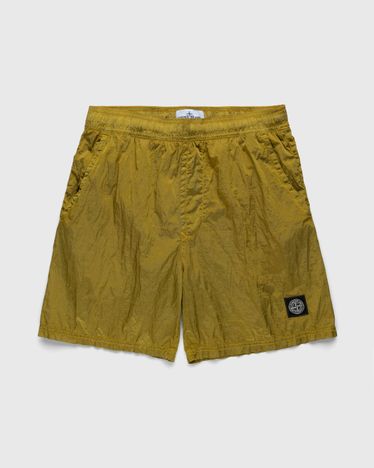 Stone island hot sale olive shorts