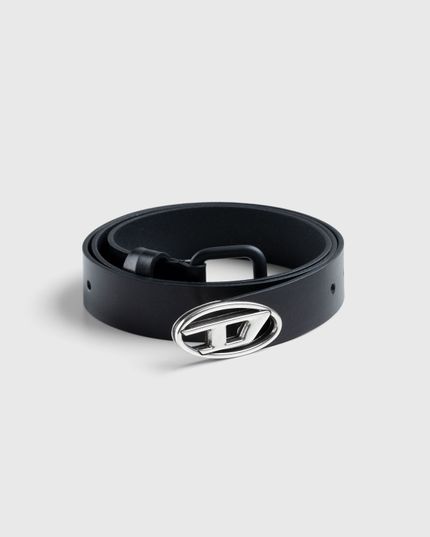 Diesel – Oval D Logo B-Inlay Belt Black | Highsnobiety Shop
