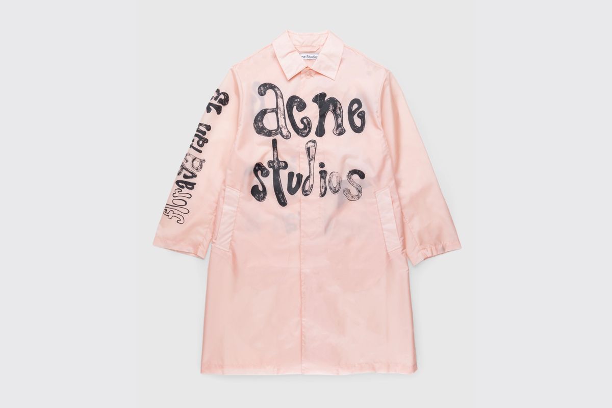 Acne studios pink coat best sale