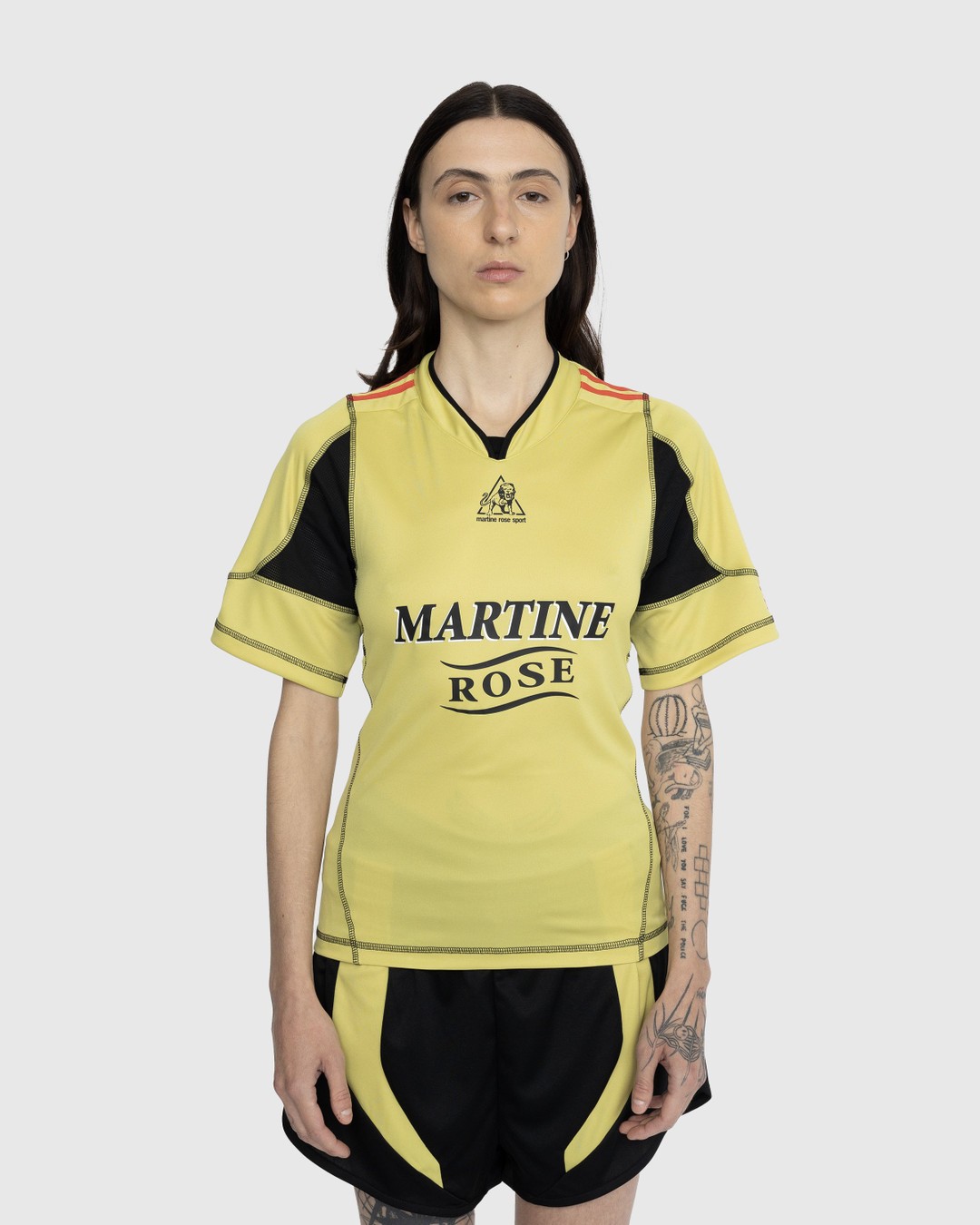 SSENSE Exclusive Kids Pink & White Martine Football Top by Martine Rose